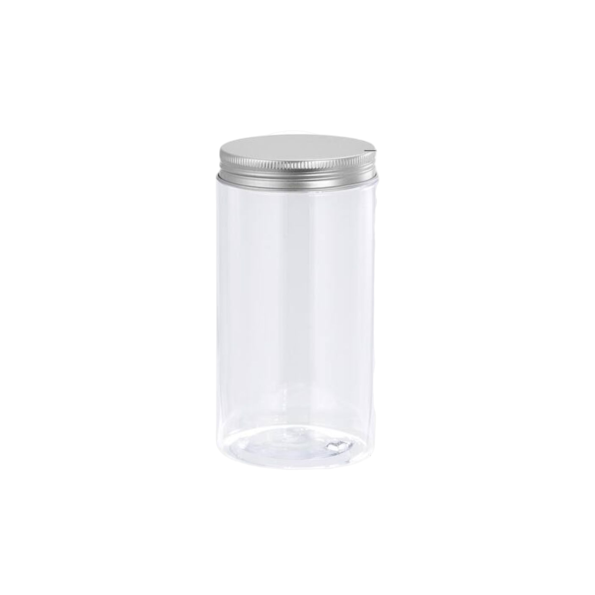 PET Plastic Jar with Aluminium Screw on Lid