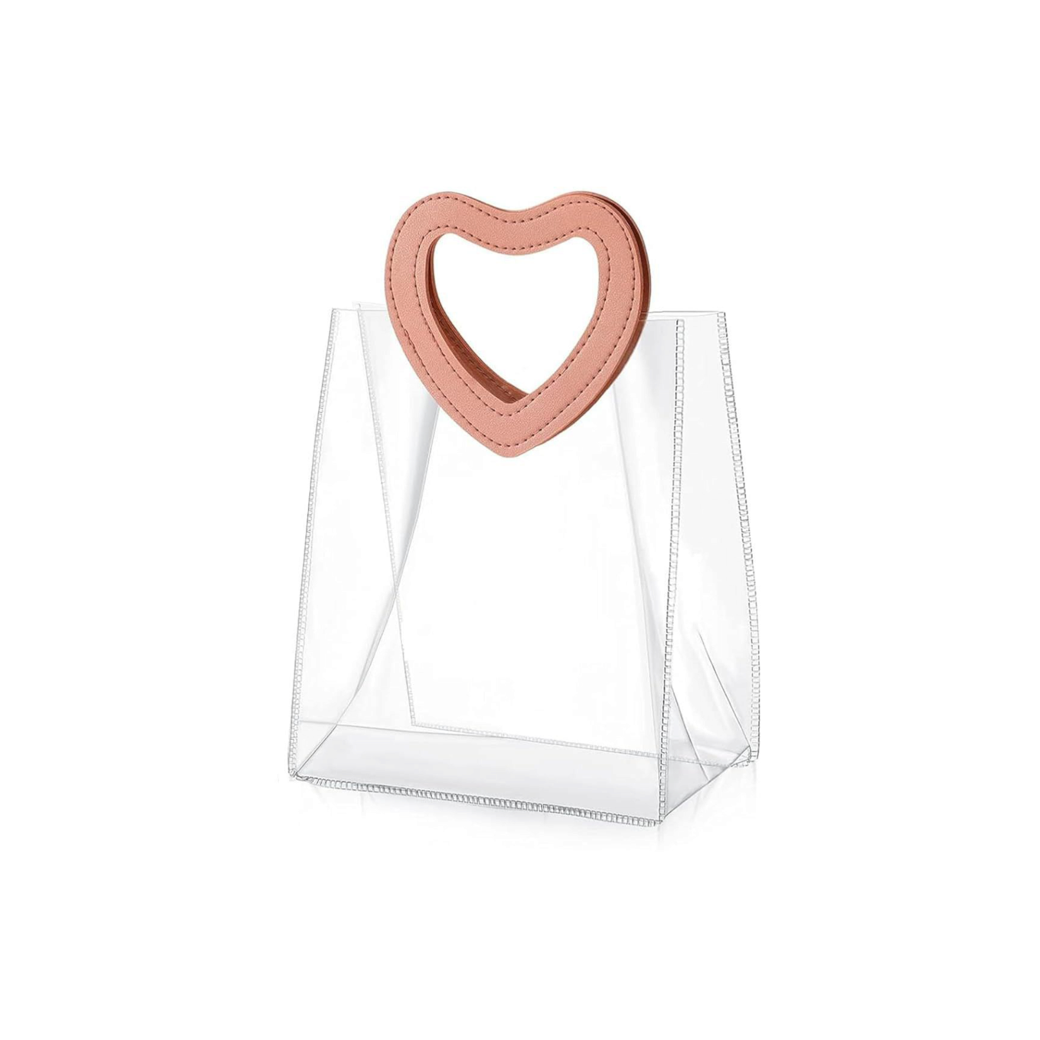 PVC Gift Bags with Heart Handle