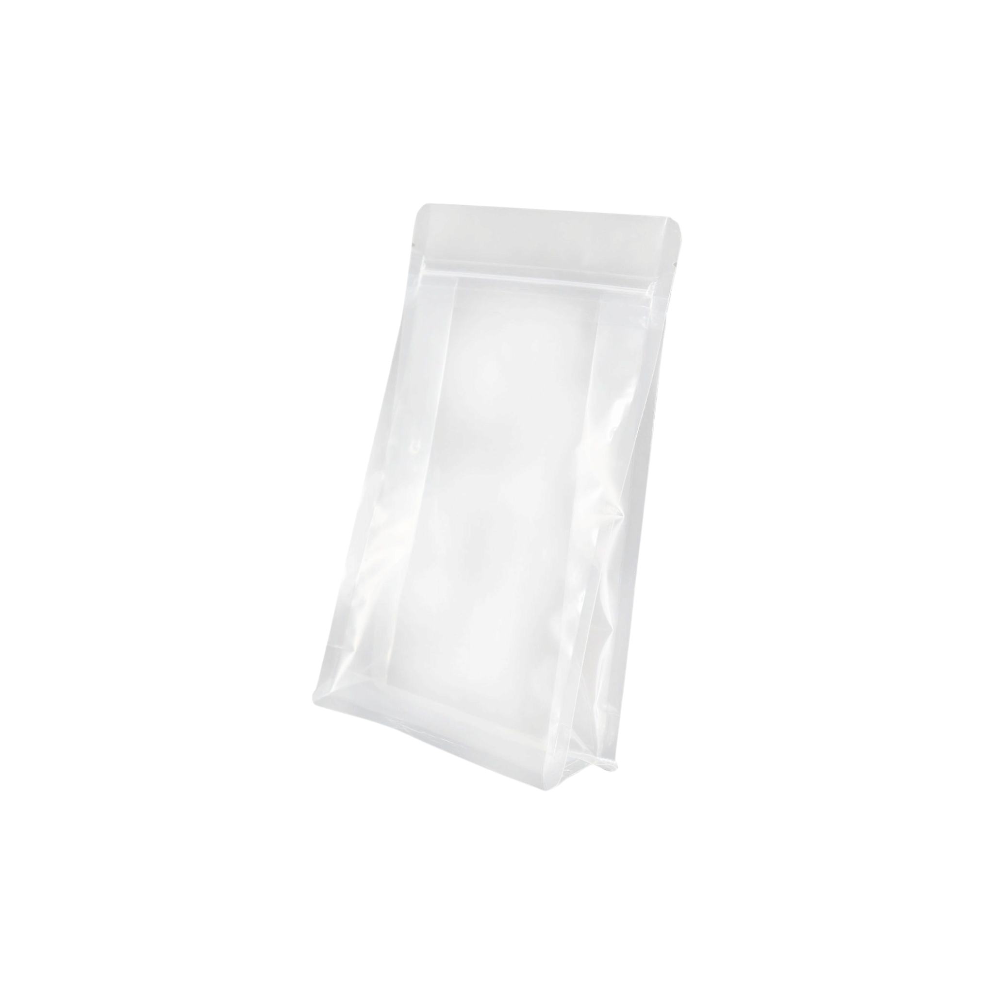 Stand-Up Resealable Pouch Bag Transparent Flat Bottom 10pack