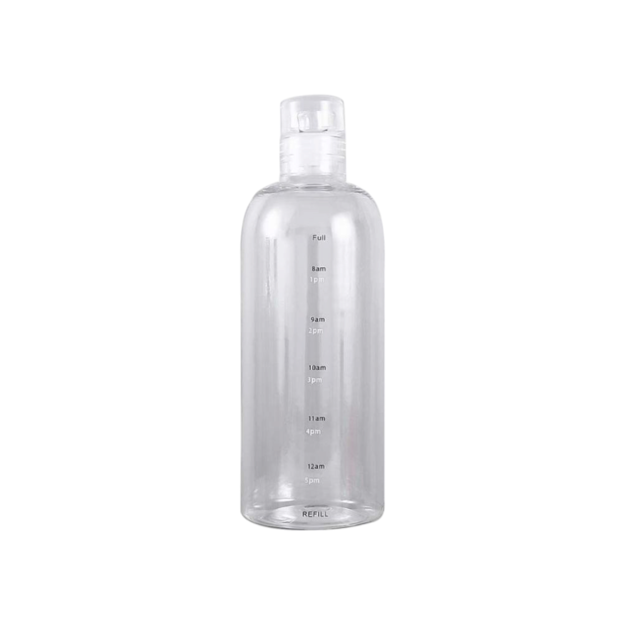 Elegant Time-Scale Sports Water Bottle Acrylic 750ml - Leak Proof 23x6.5cm