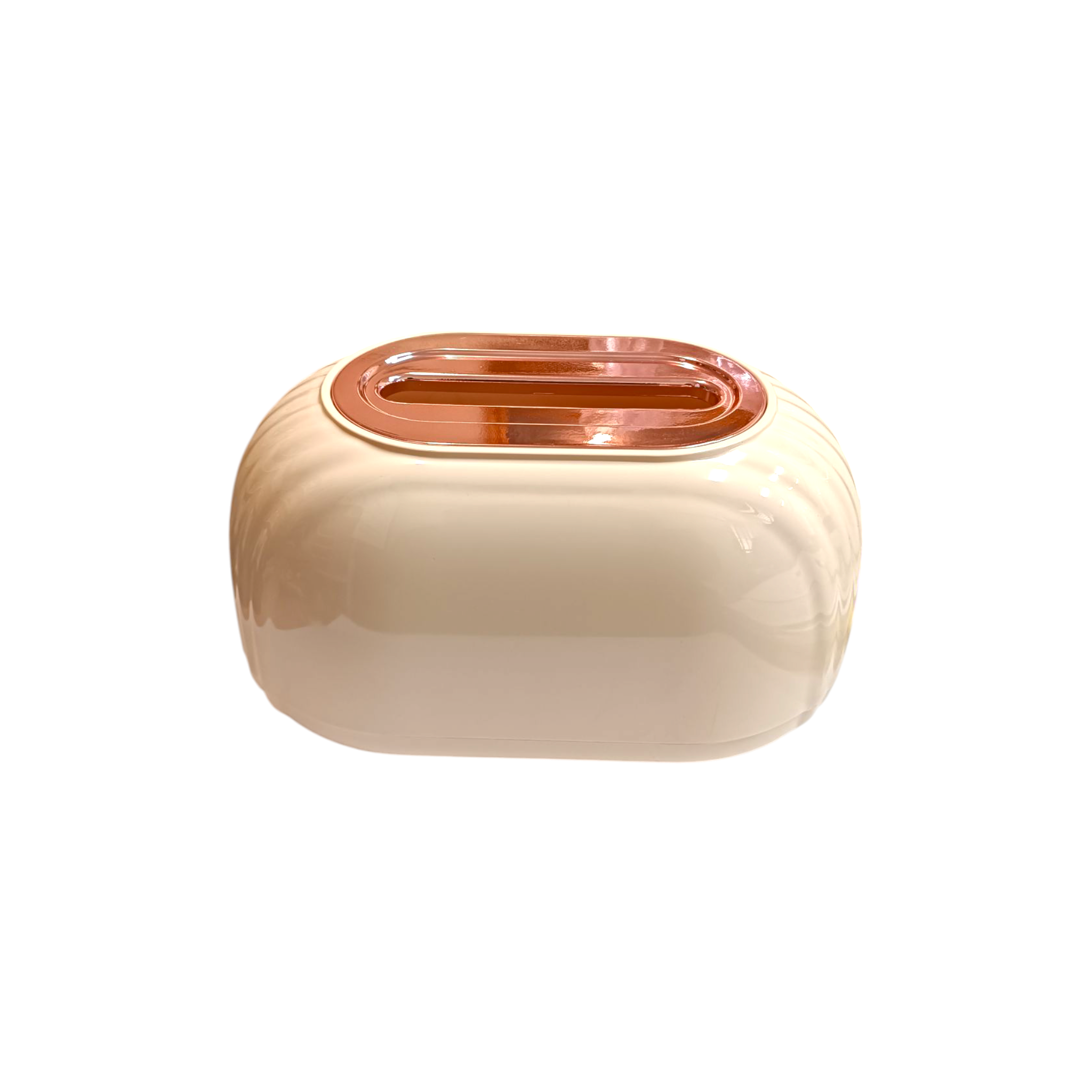 Acrylic Tissue Box Dispenser & Storage Organizer 22x13x10cm Spring-Loaded