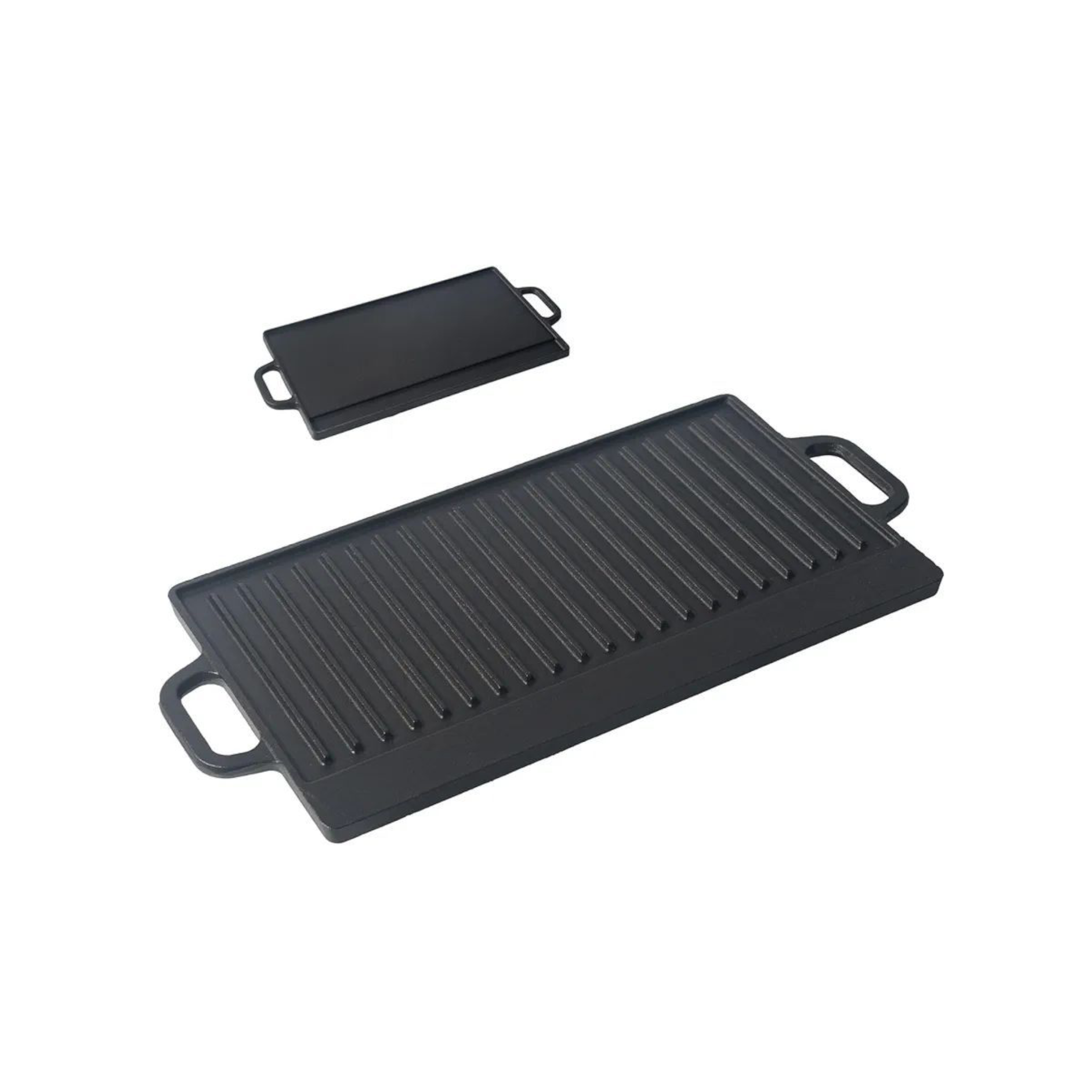 Totai Cast Iron Double Sided Rectangular Pan 42.5x23.5cm