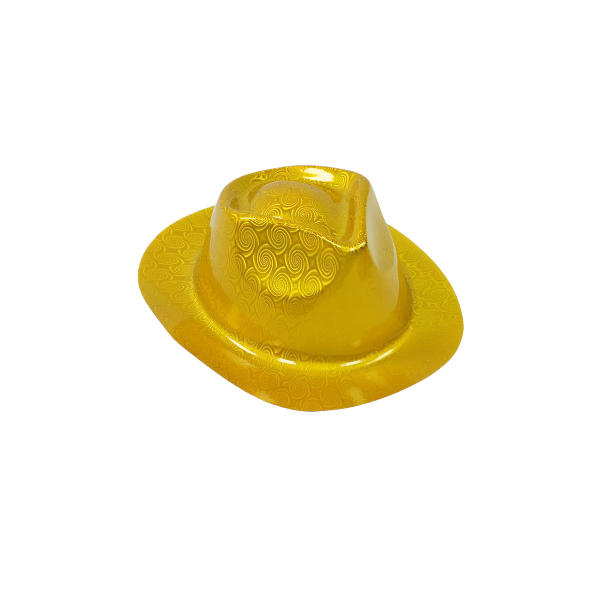 Cowboy Metallic Gold Pvc Prop Party Hat