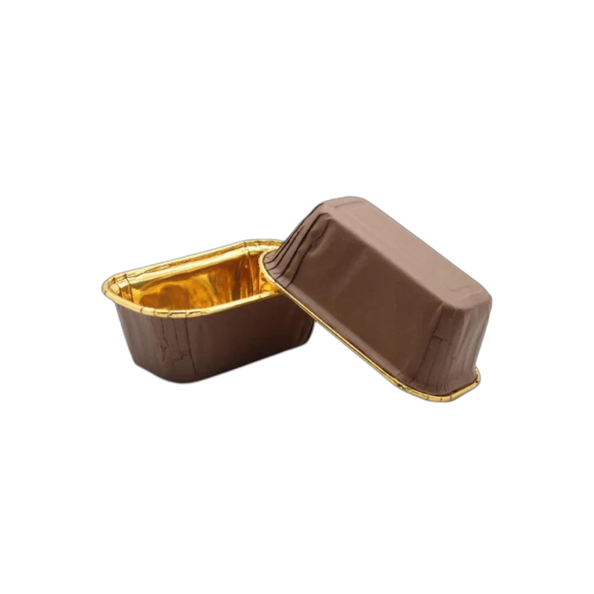 Disposable Rectangular Cupcake Muffin Liner 11.4x6.5x4cm - Aluminium Cake Mould