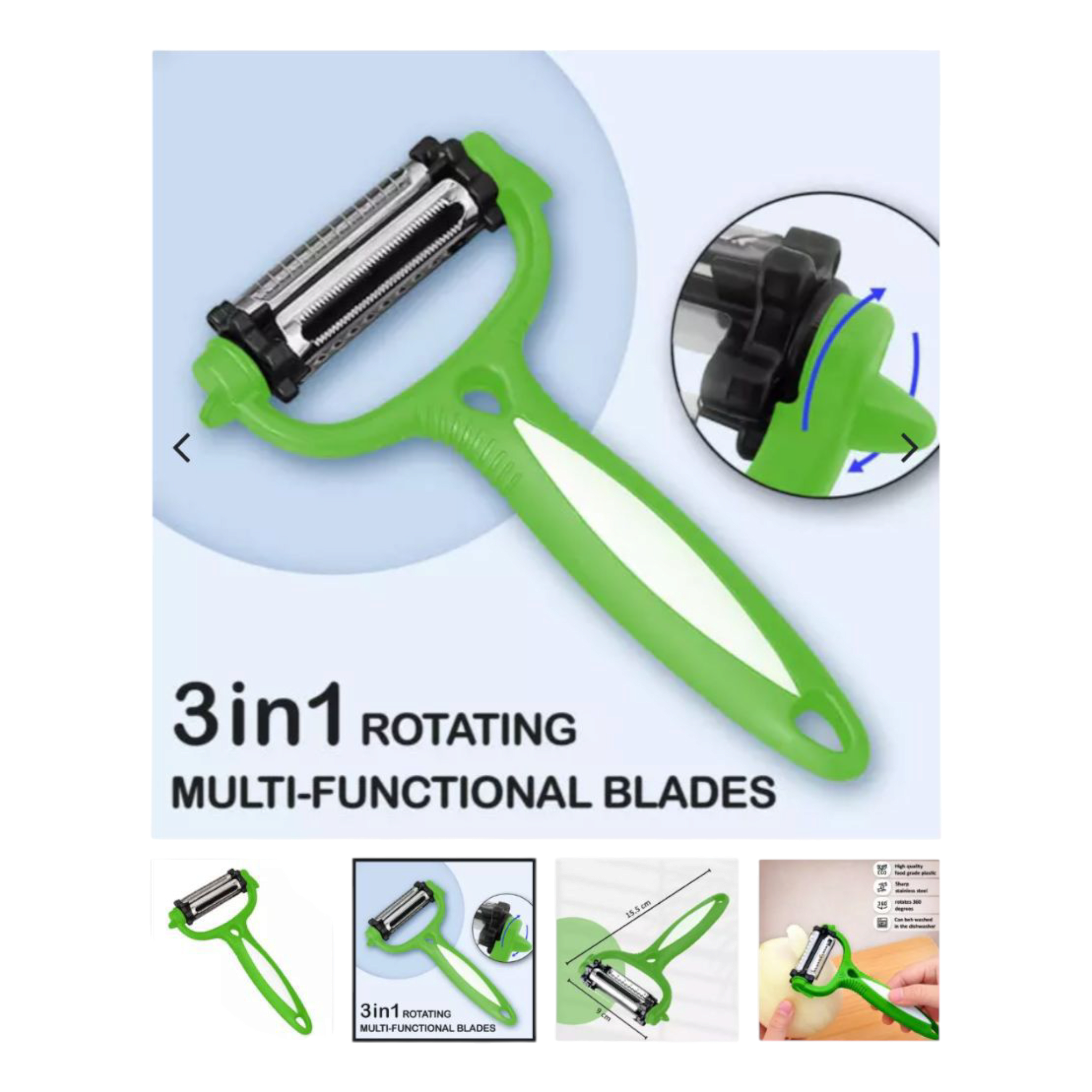 Multifunctional Vegetable Peeler 15.5x9cm
