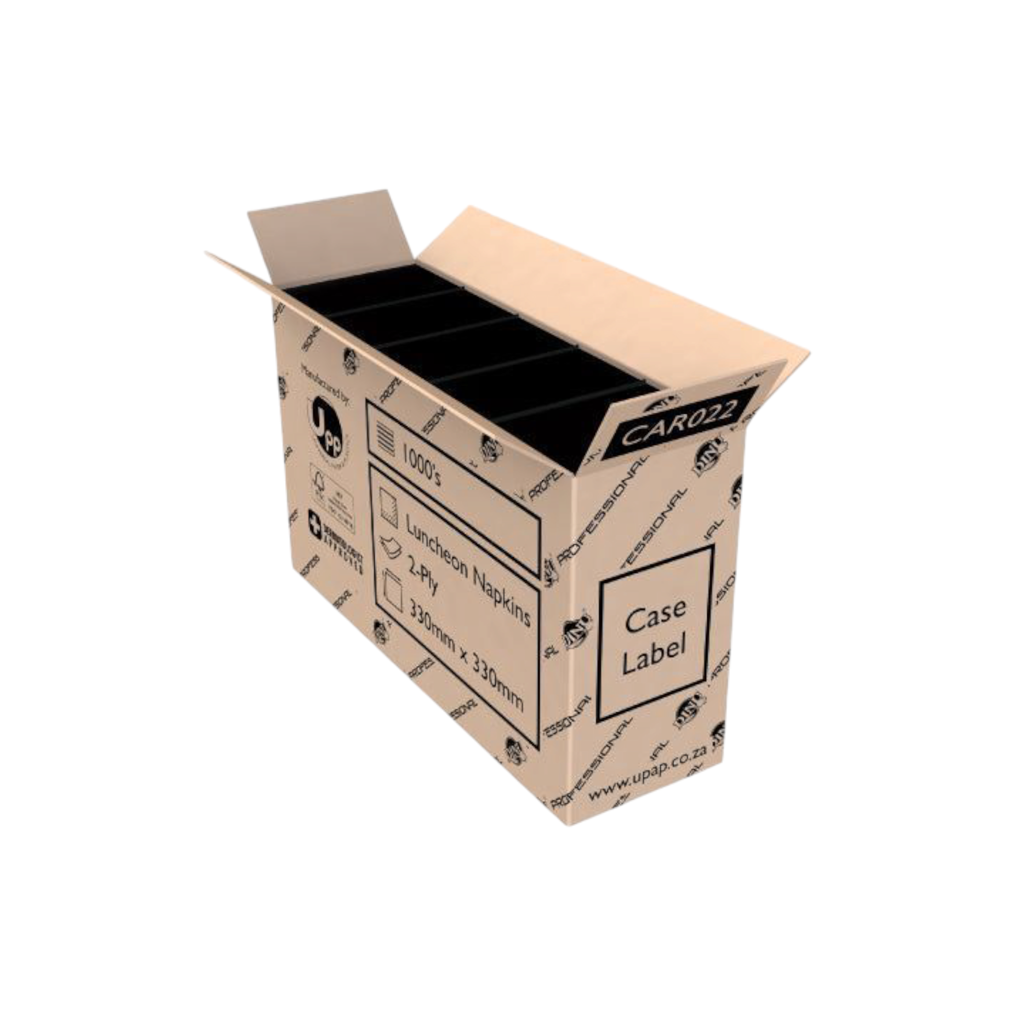 Dinu Professional Napkin Serviettes Square 2ply 330x33xmm  1000s