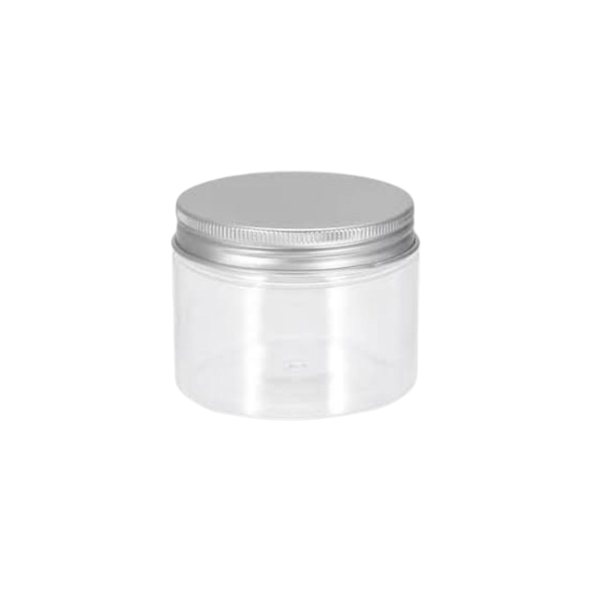 PET Plastic Jar with Aluminium Screw on Lid