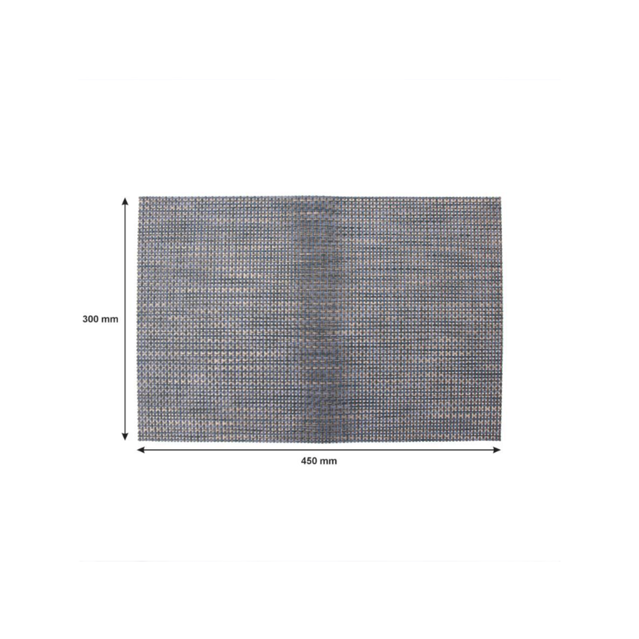 Regent Place Mats Woven Blue/Grey Pvc 300x450mm
