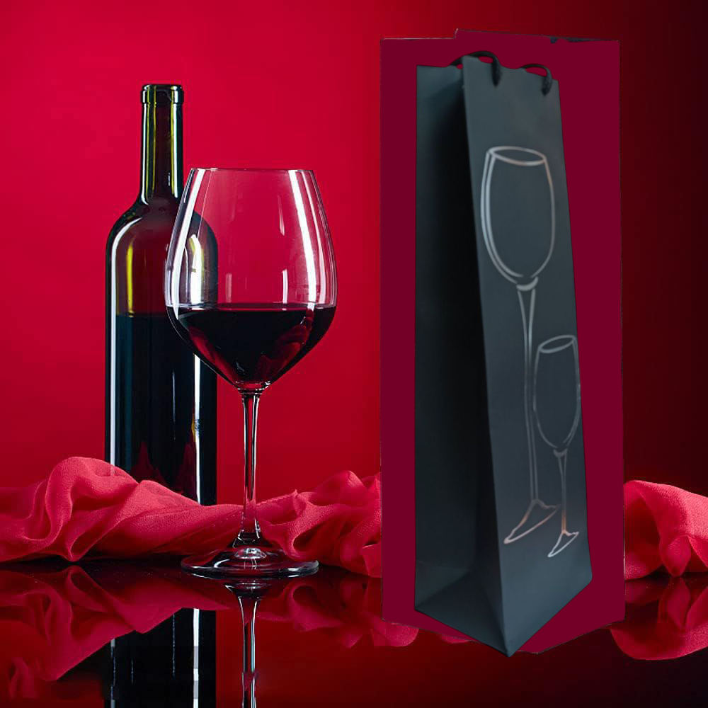 Luxury Wine Bottle Gift Bags 12x9x39cm
