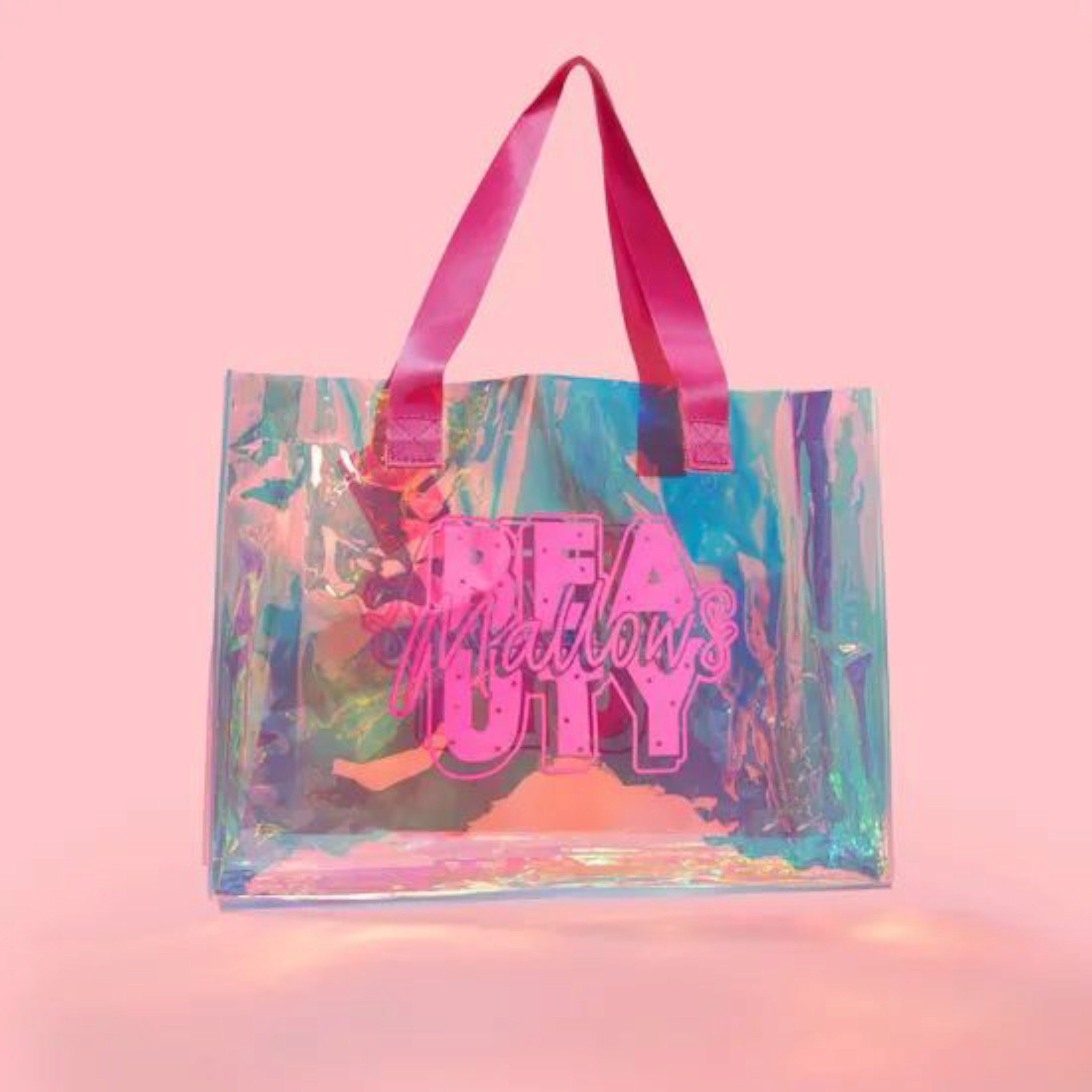 Mallows Beauty Holographic PVC Tote Bags 30x40cm