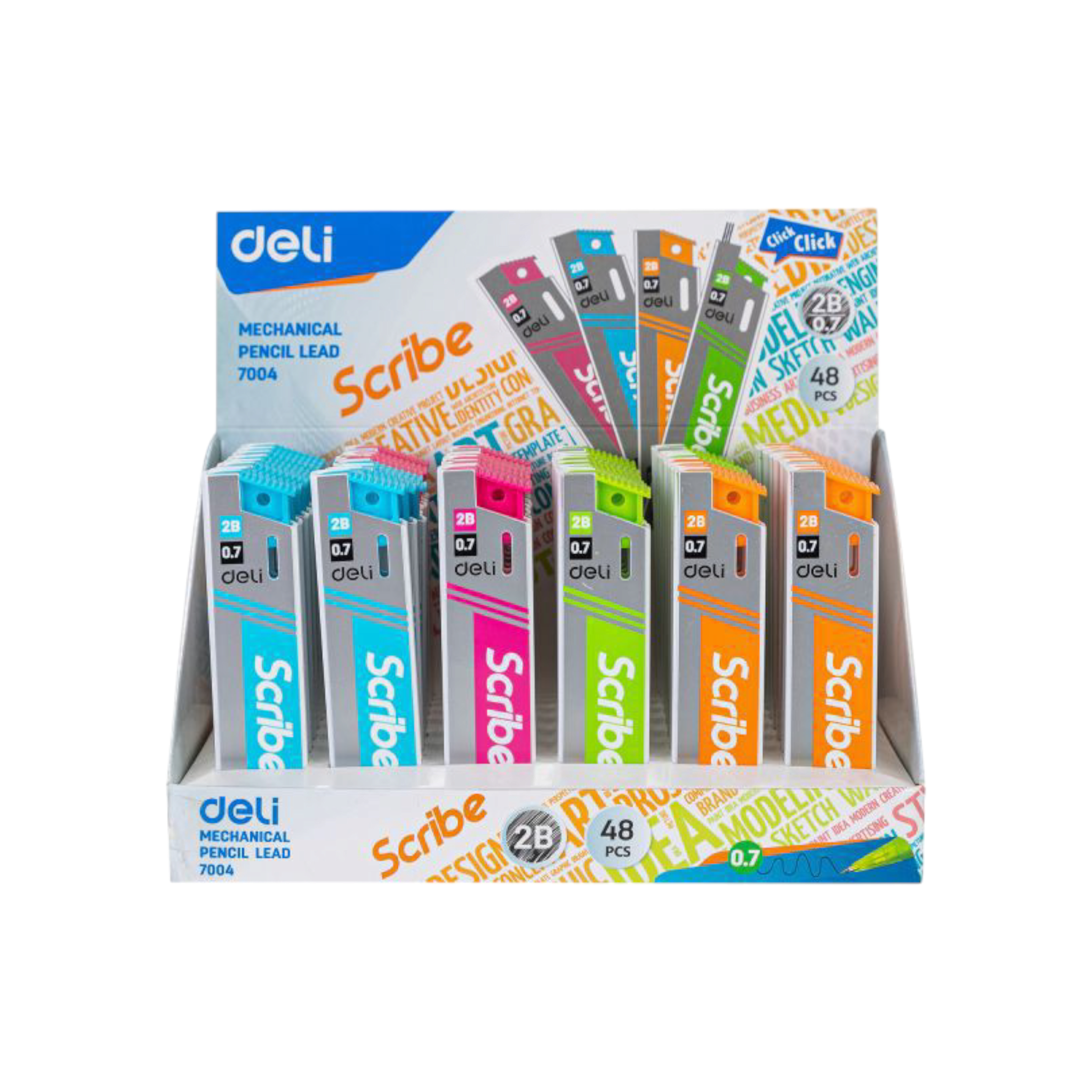 Deli Mechanical Pencil Leads 0.7mm 60mm 20pcs