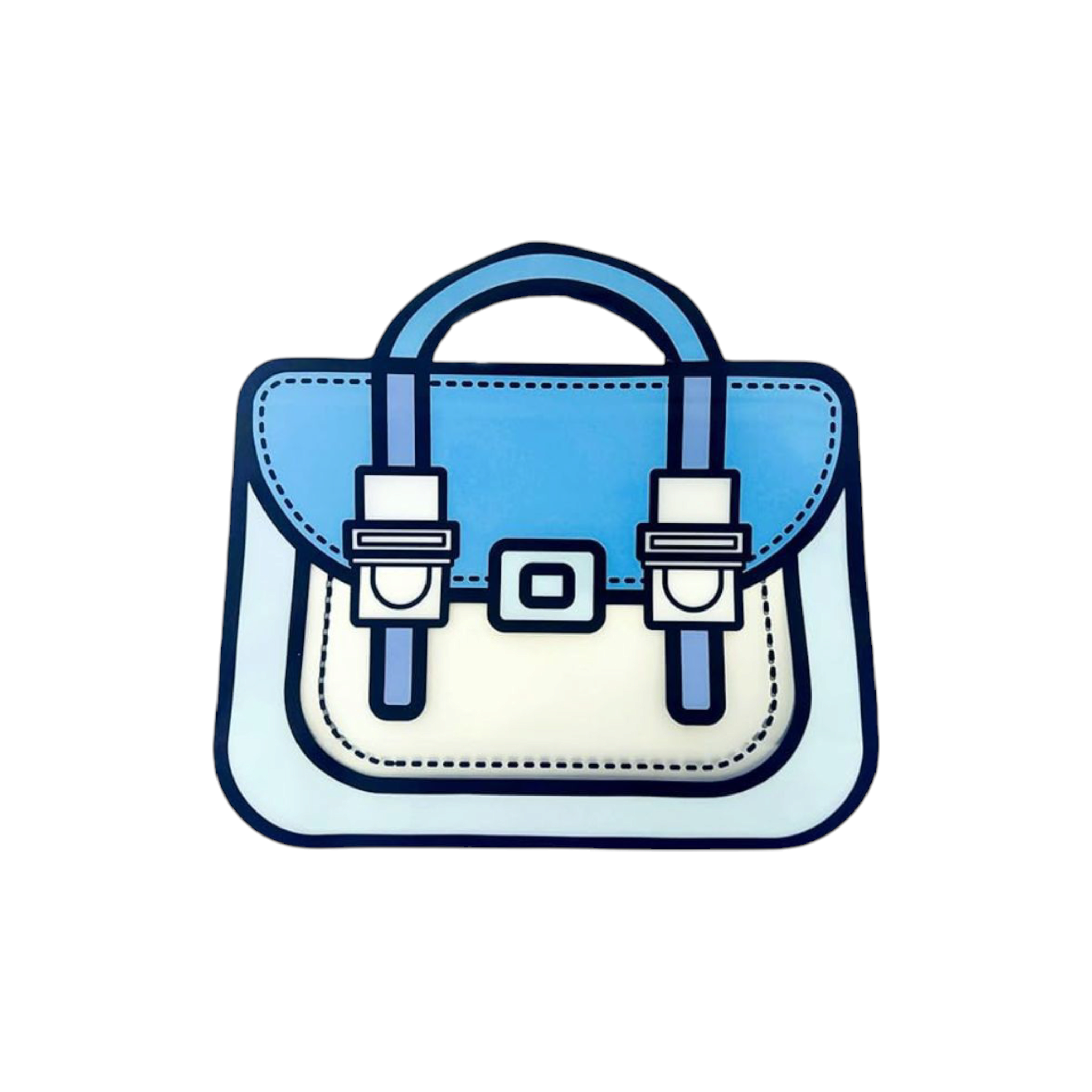 Backpack Zip Lock Goodie Bags Reusable 2D Print with Handle 10pack