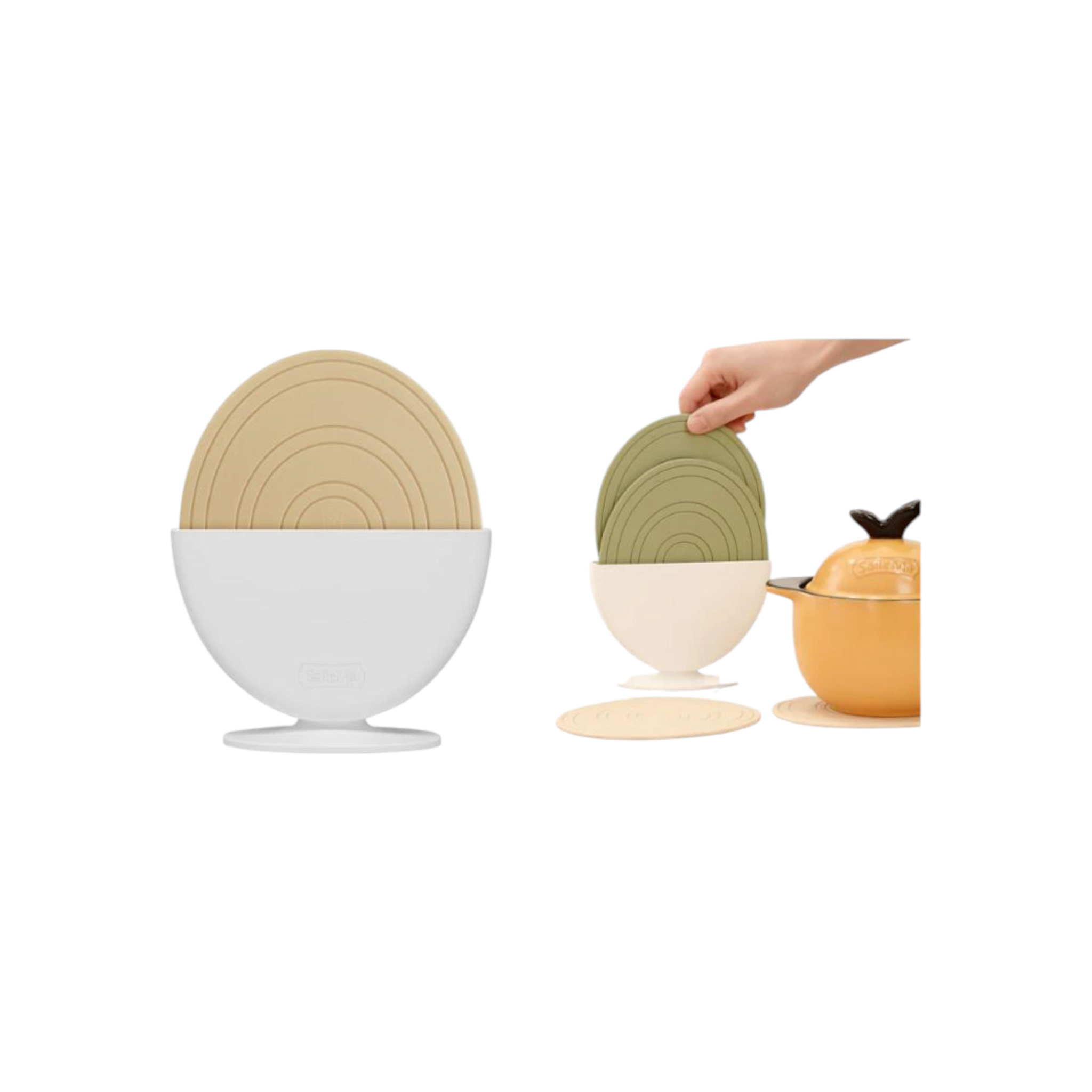 Egg Trivet Set Silicone 17x14.5x0.4cm