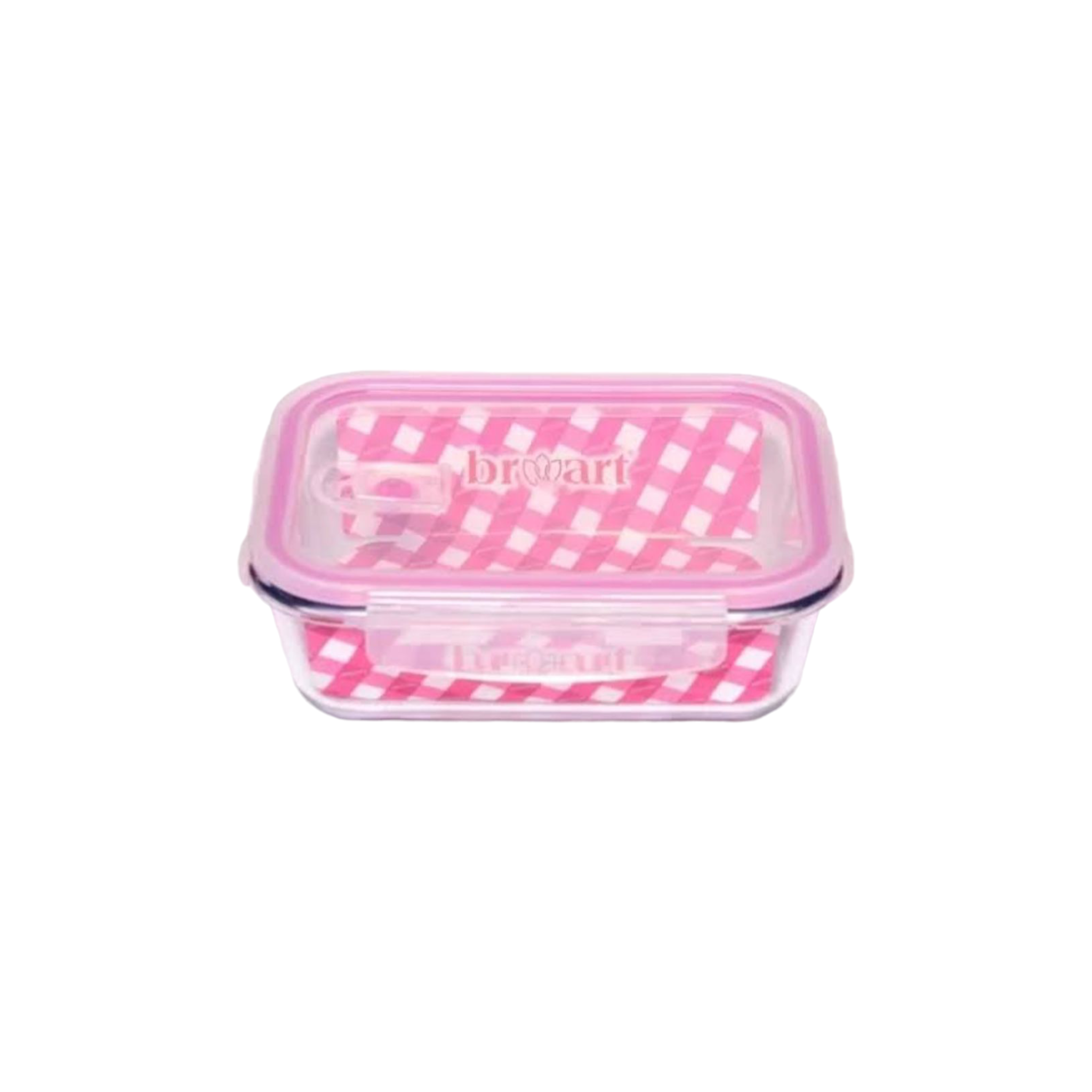 Borart Lock&Lock Glass Food Storage Container Bowl with Plastic Lid 1040cc BR-46104-P