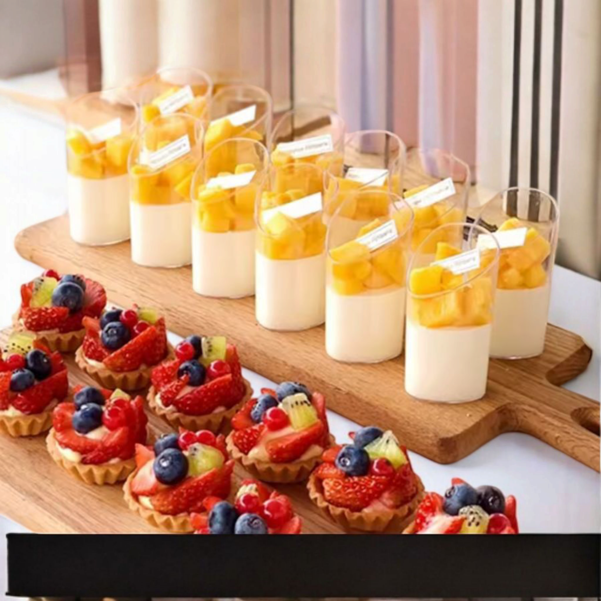 Acrylic Plastic Cylindrical Round Parfait Reusable Dessert Cup 70ml 10Pcs 4x8.4cm