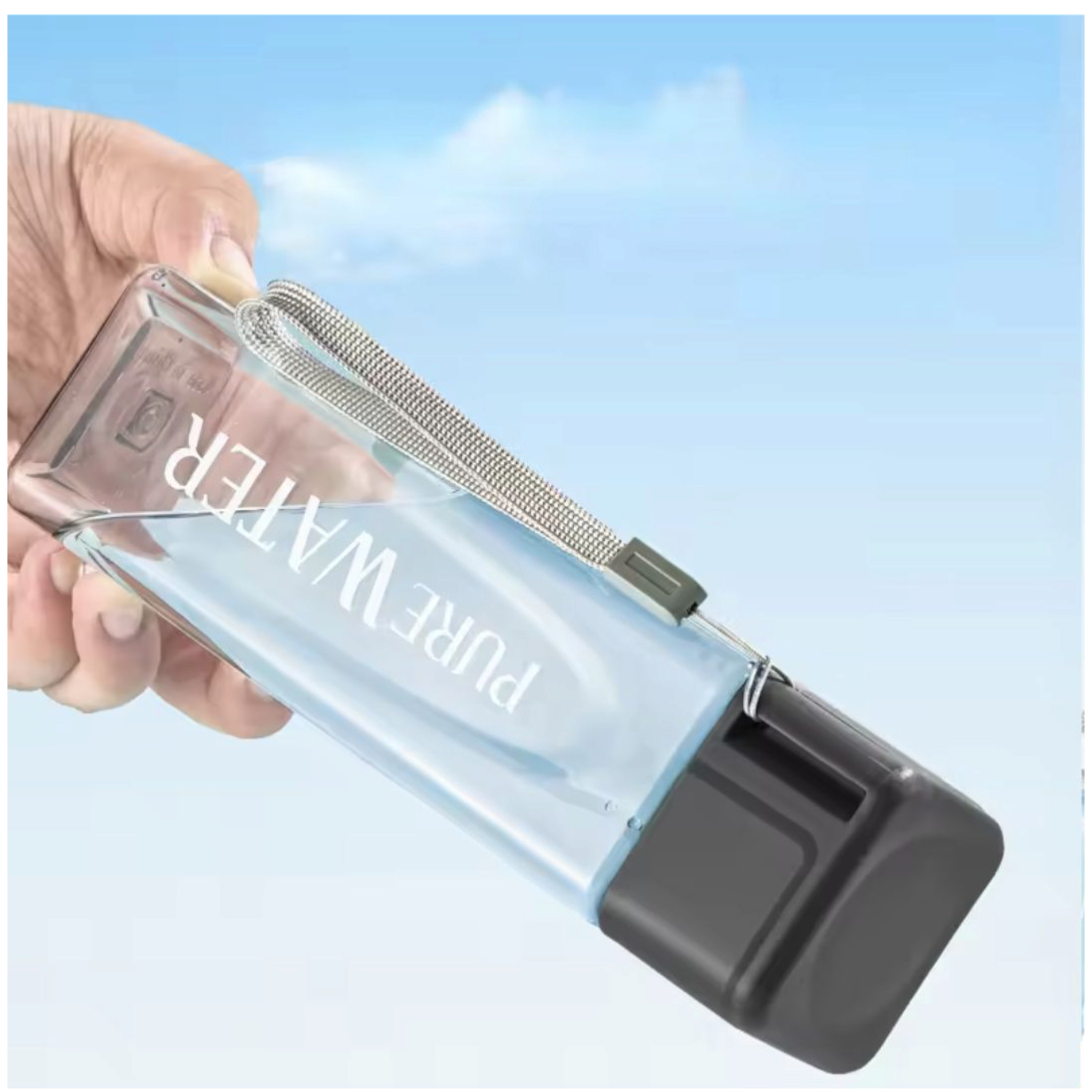 500ml Planet Fitness Water Bottle Square