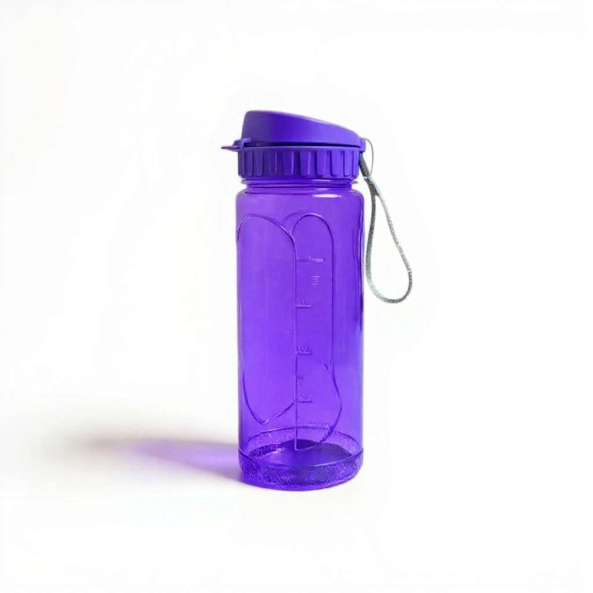 Nu Ware Plastic Water Bottle with Flip Cap Round Base