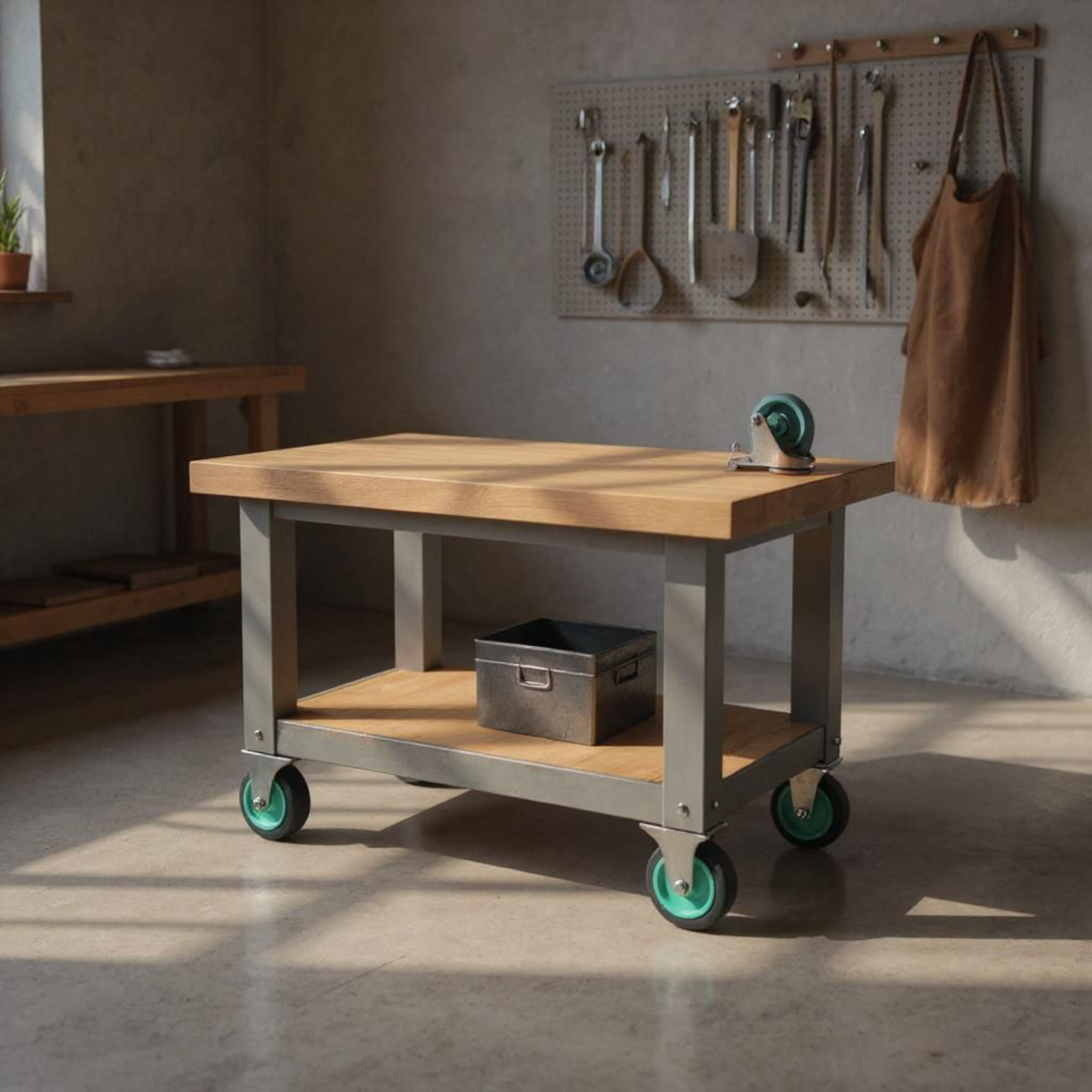 Castor Wheel 100mm Rubber Bolt Hole Plastic Brake