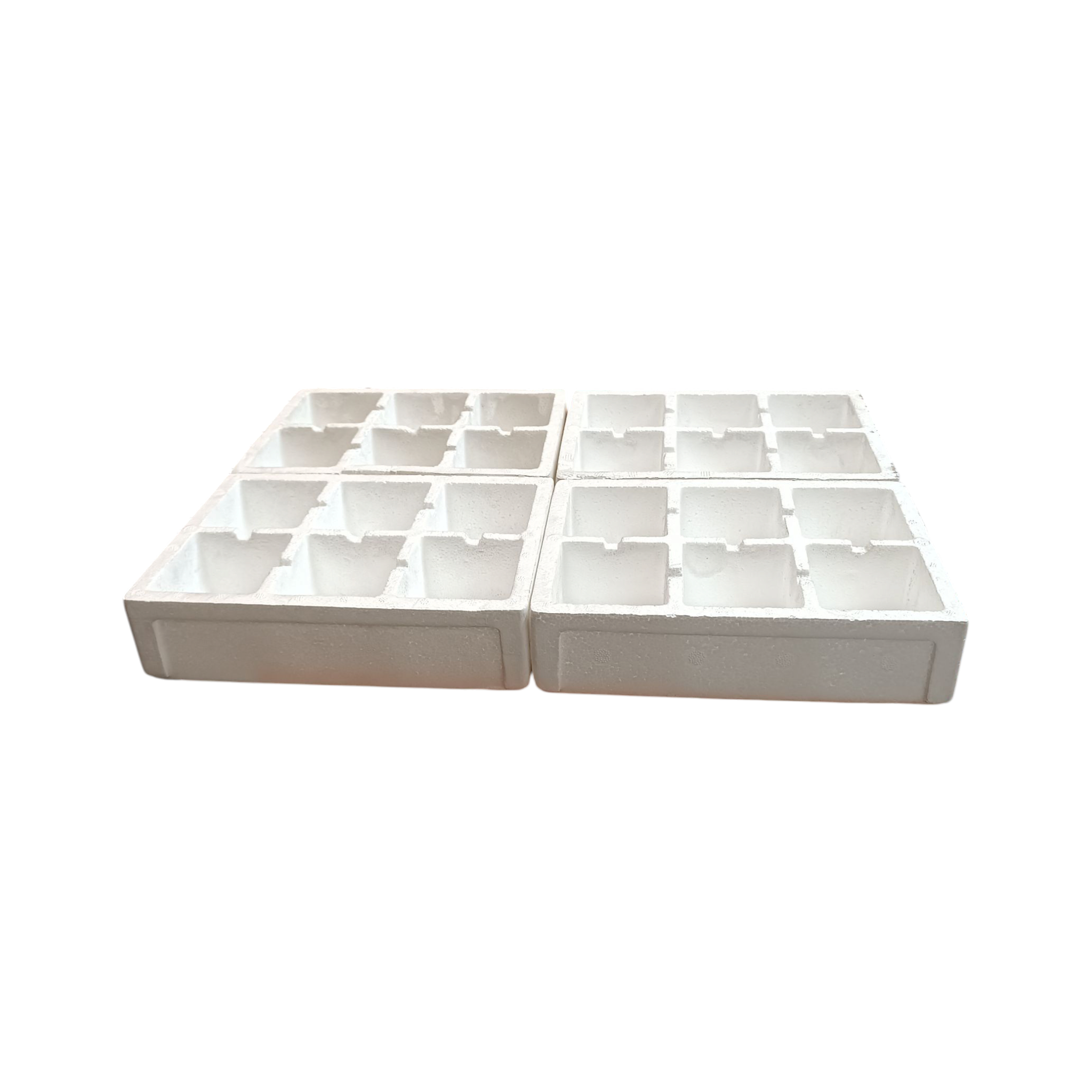 Polystyrene Seedling Trays 6-Cavity 4pack