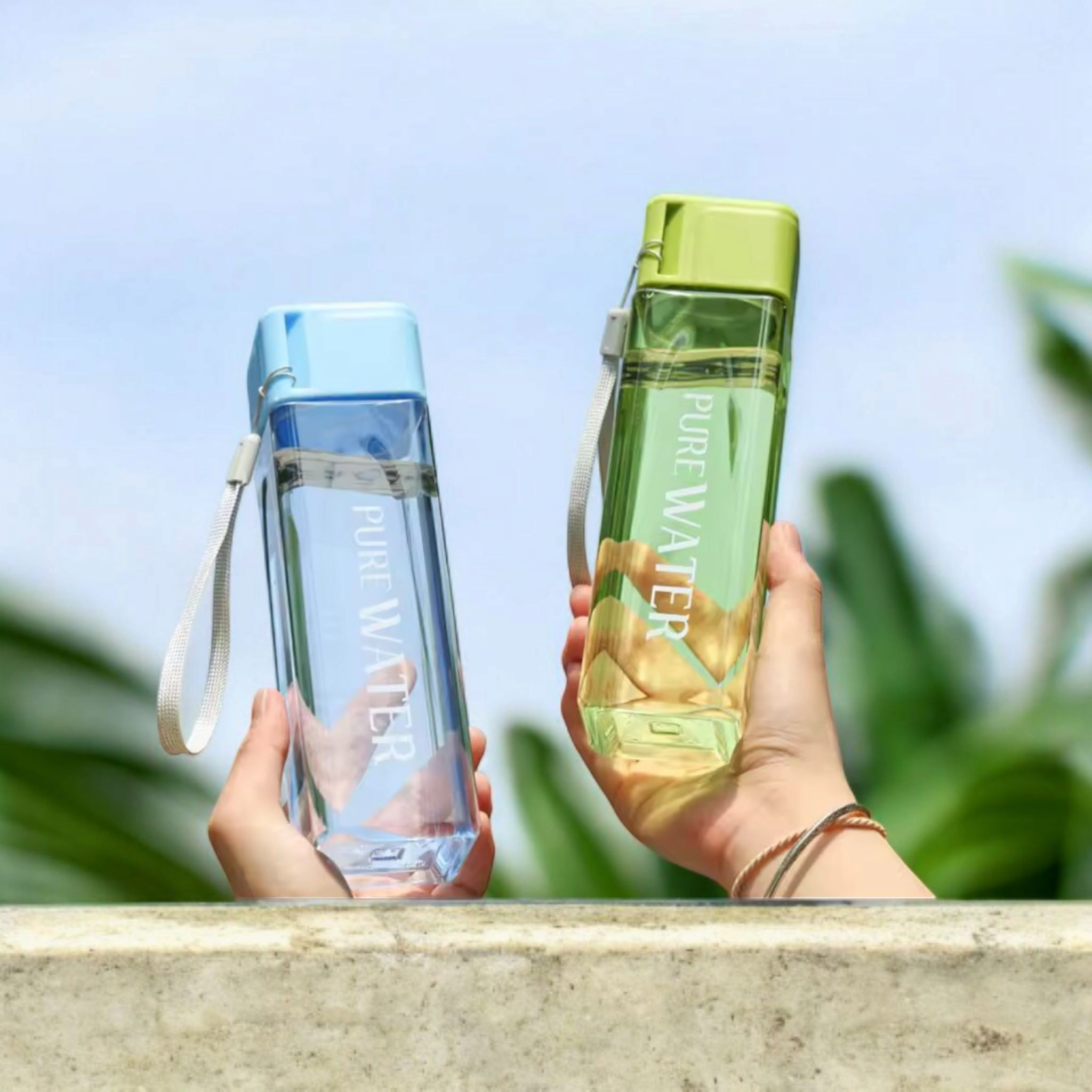 500ml Planet Fitness Water Bottle Square