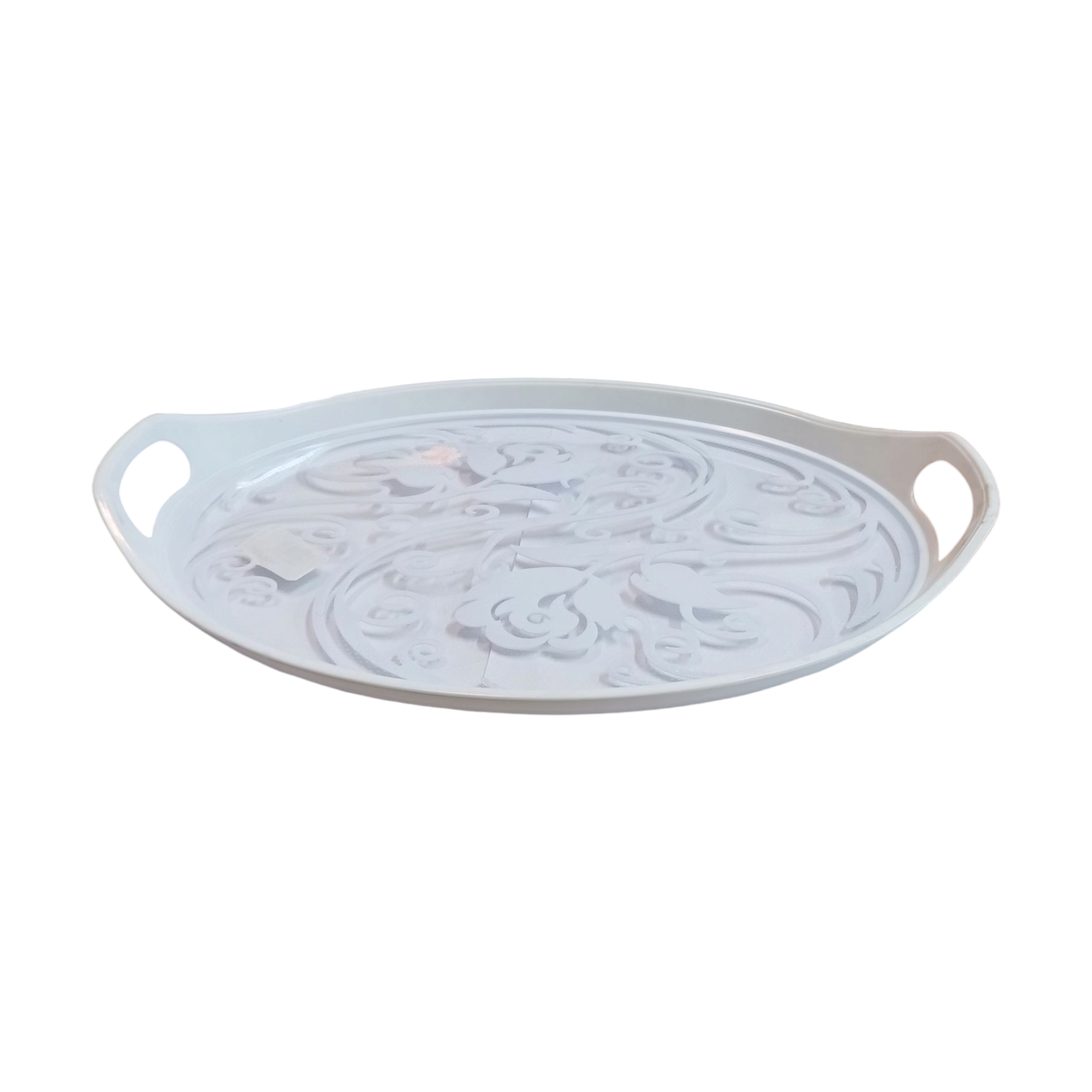 Plastic Davinci Patterned Serving Tray 34.5x30x3cm