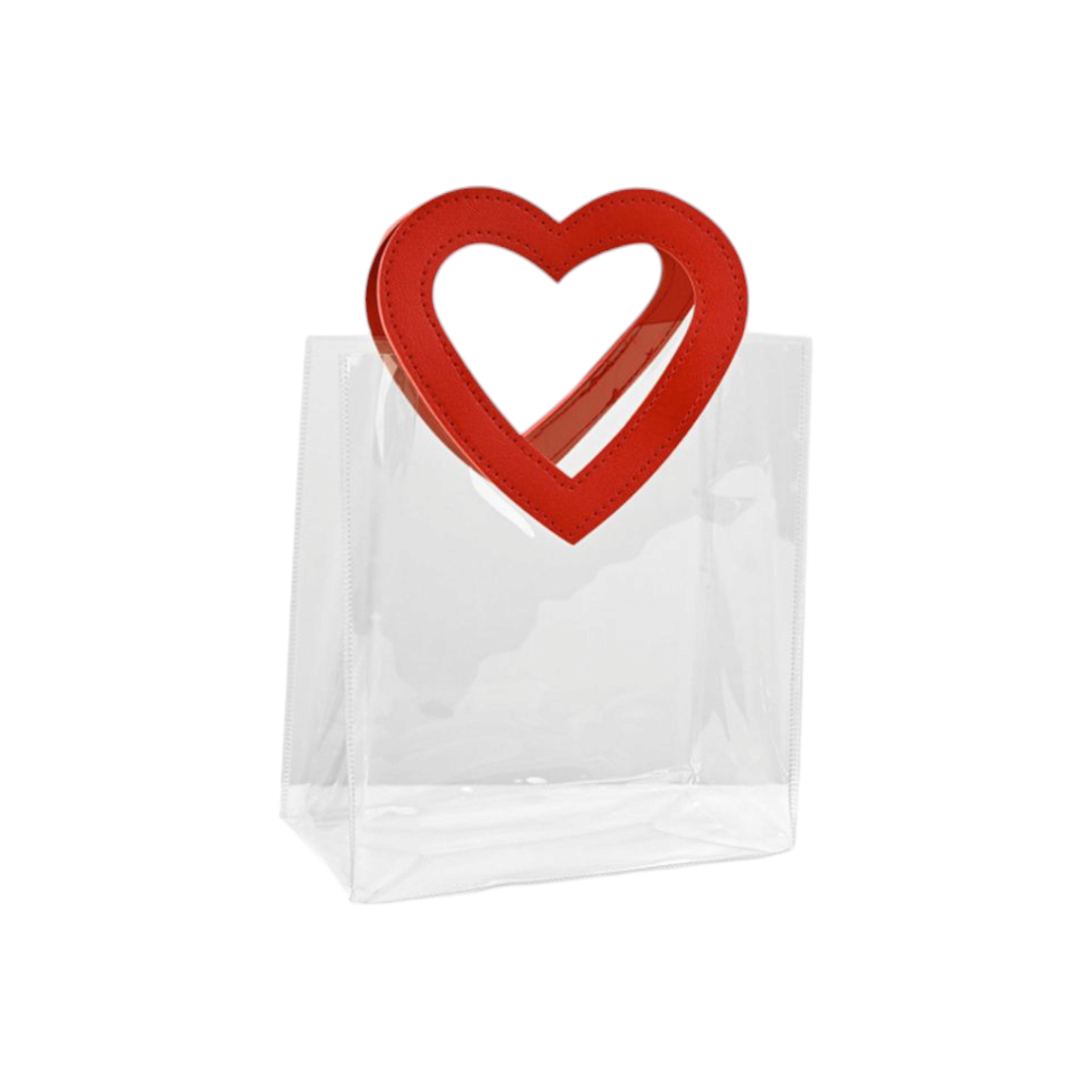 PVC Gift Bags with Heart Handle