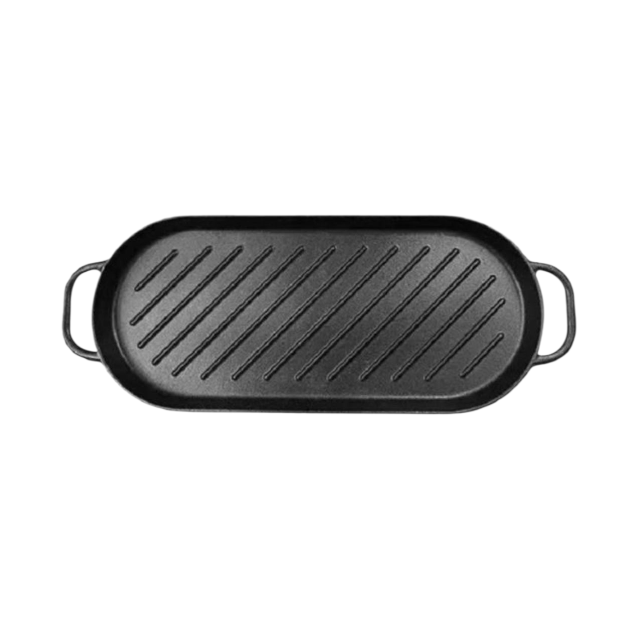 Totai Cast Iron Oval Grill Pan 38x17x2cm