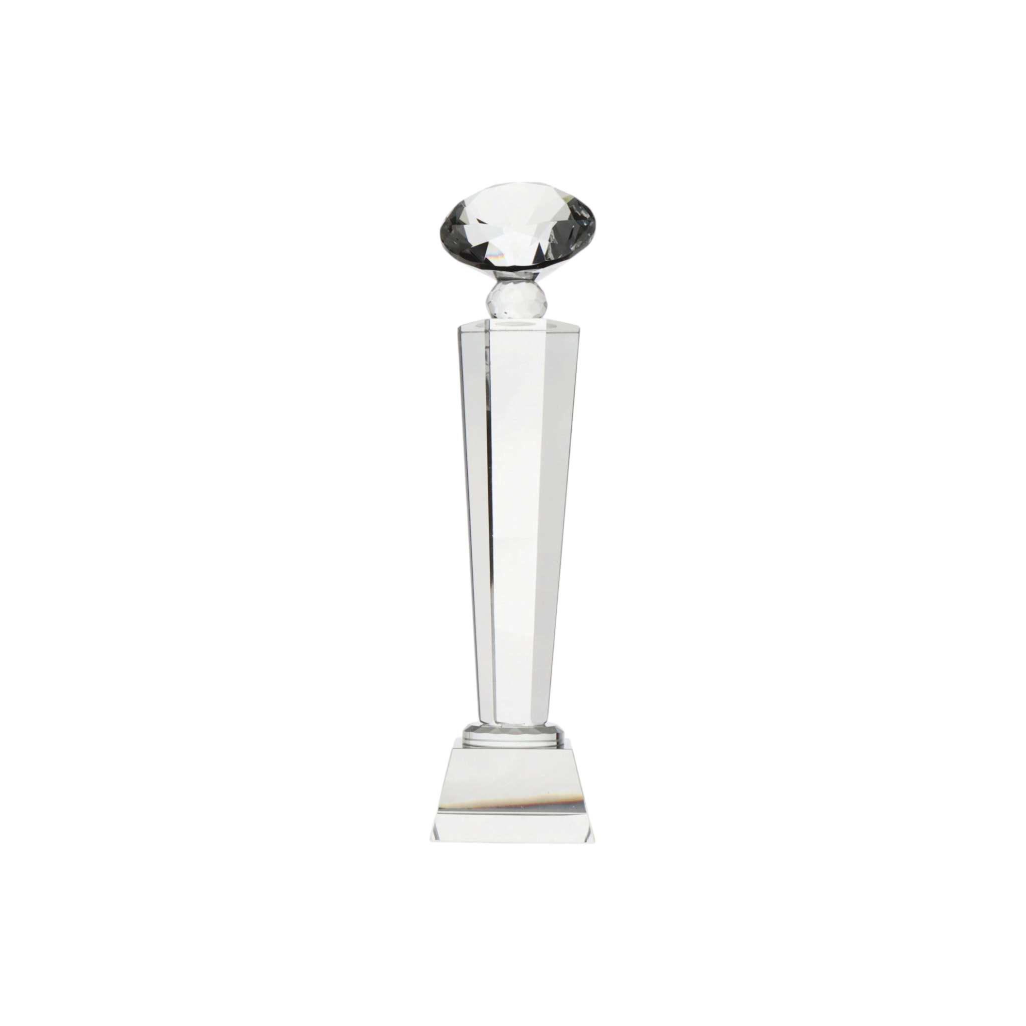 Glass Diamond Top Trophy 23cm DL-001
