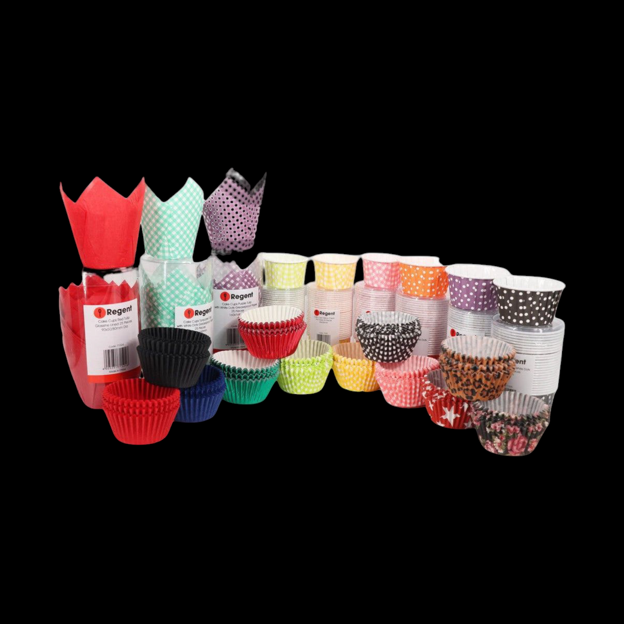 Regent Cake Cups Green Foil 50Pcs 71522