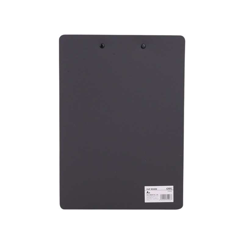 Deli A4 Clipboard with PP Clip Black
