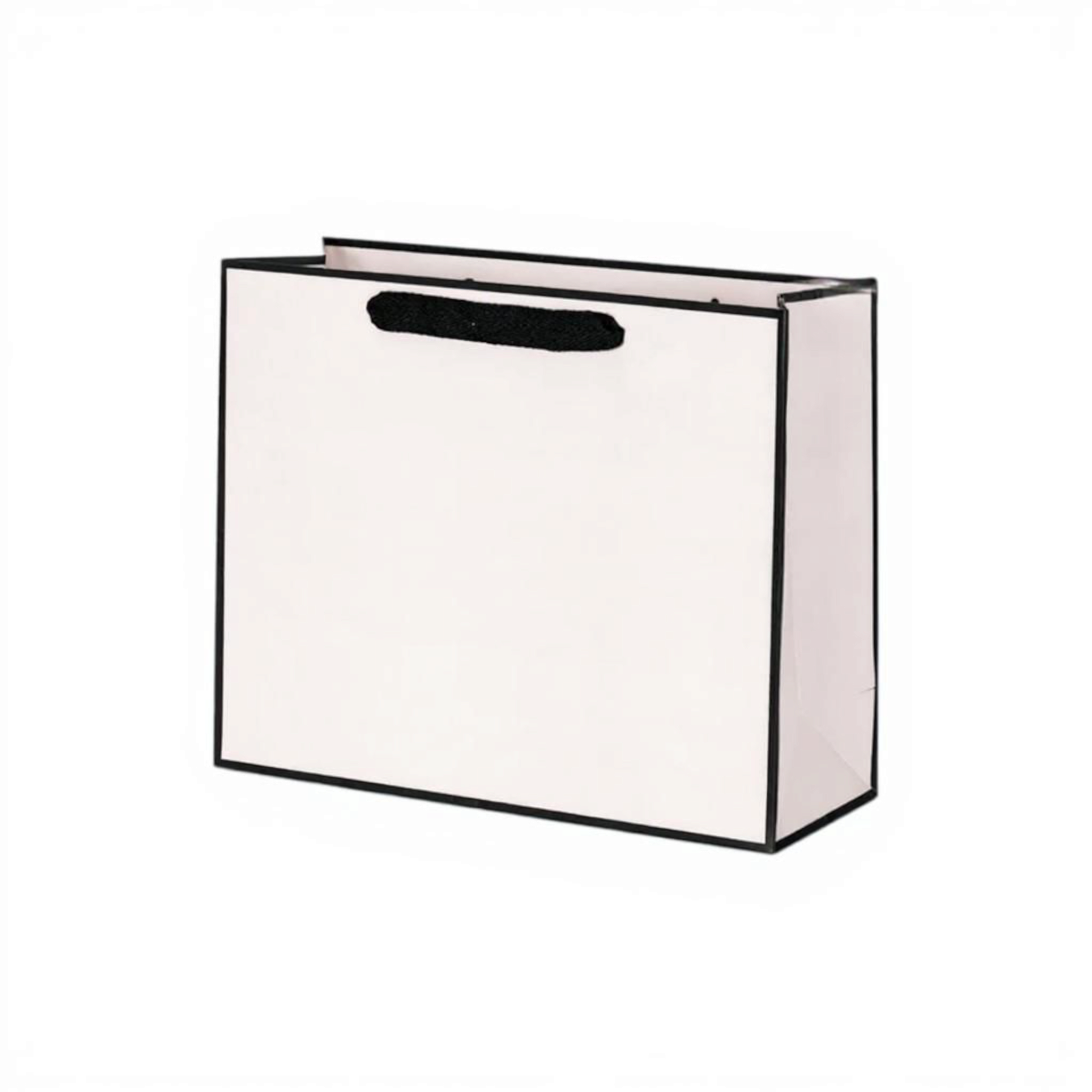 Gift Boutique Shopping Paper Bag With Black Border lines