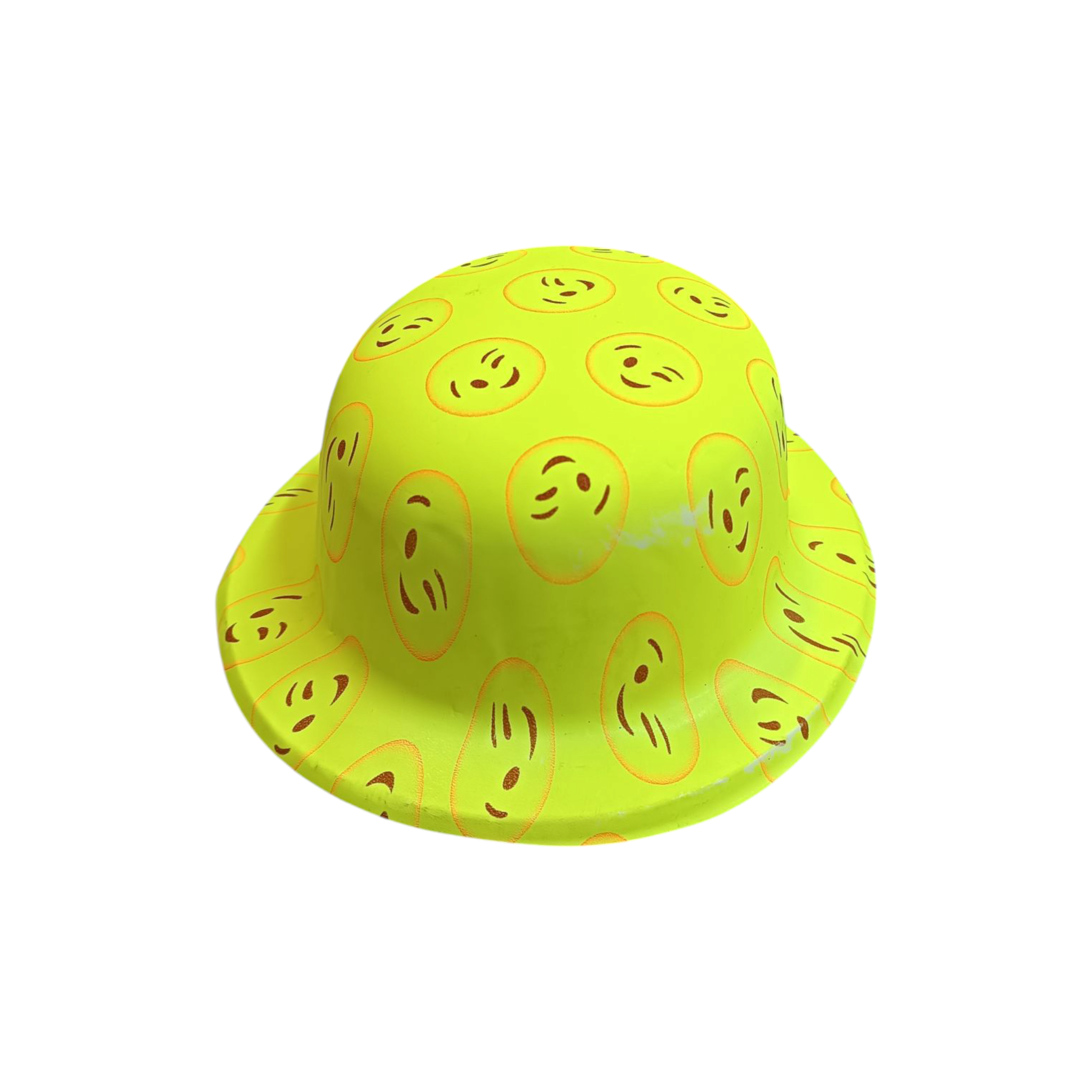 Plastic Smiley Face Hats 23x26x8cm