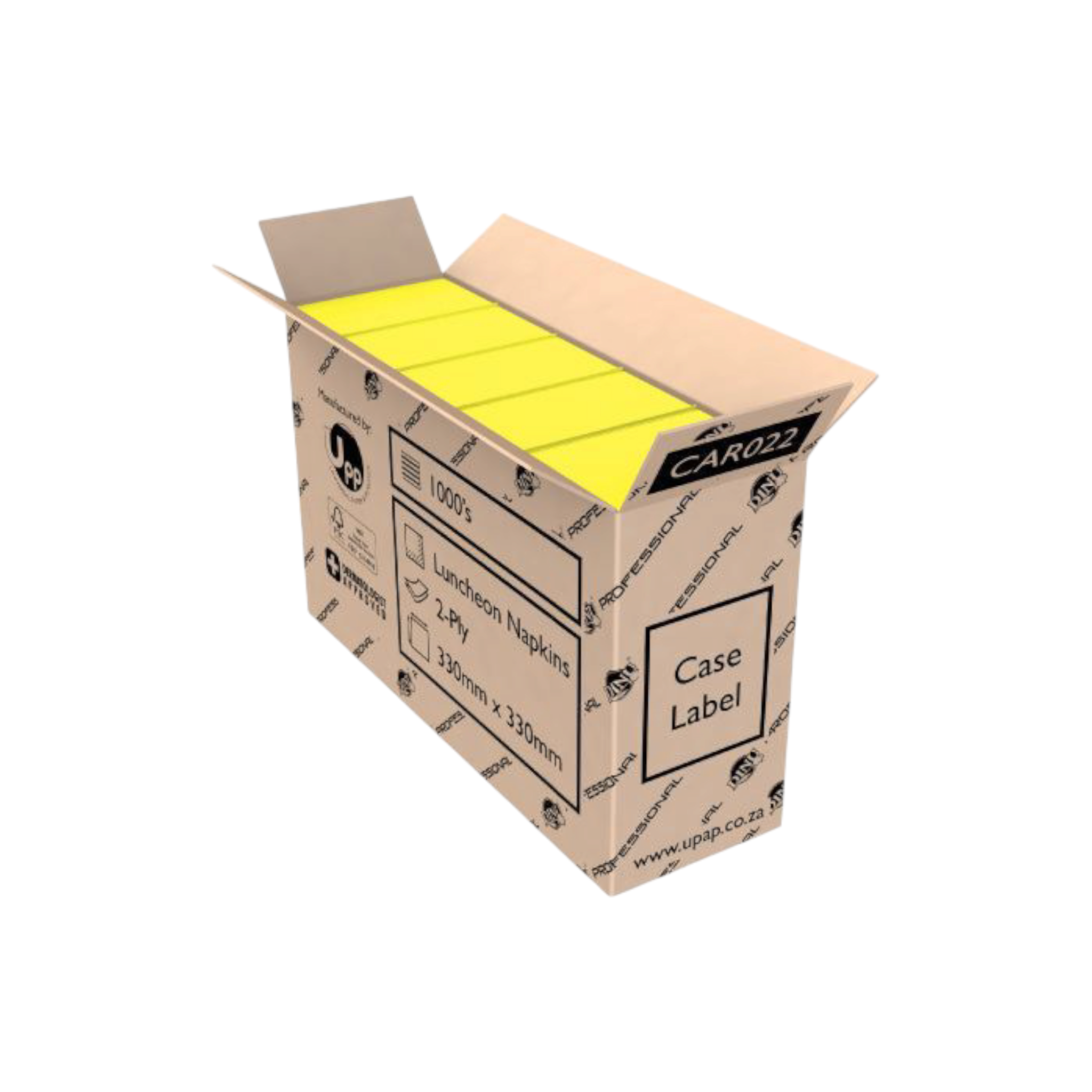 Dinu Professional Napkin Serviettes Square 2ply 330x33xmm  1000s