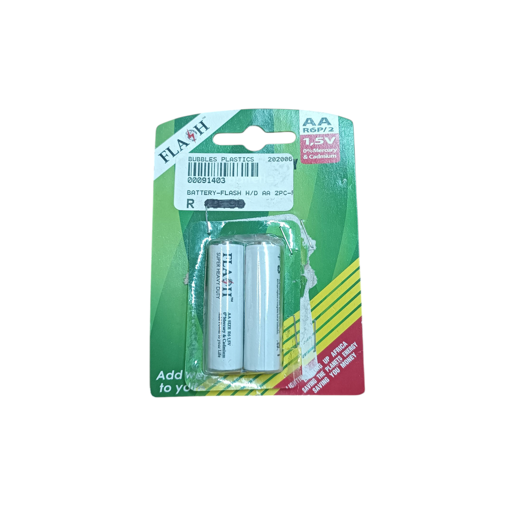 Batteries Flash Heavy Duty AA 2pc