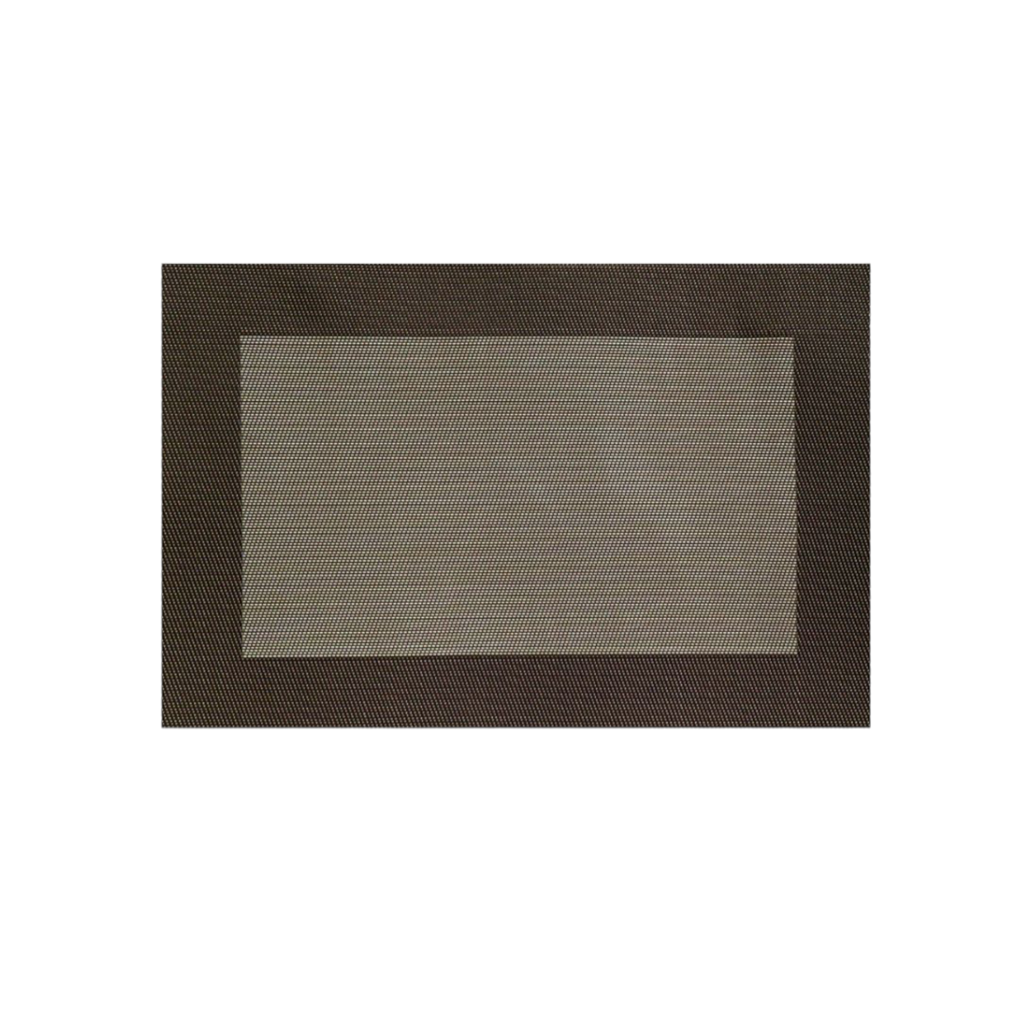 Regent Place Mats Woven PVC Brown with Border 300x450mm