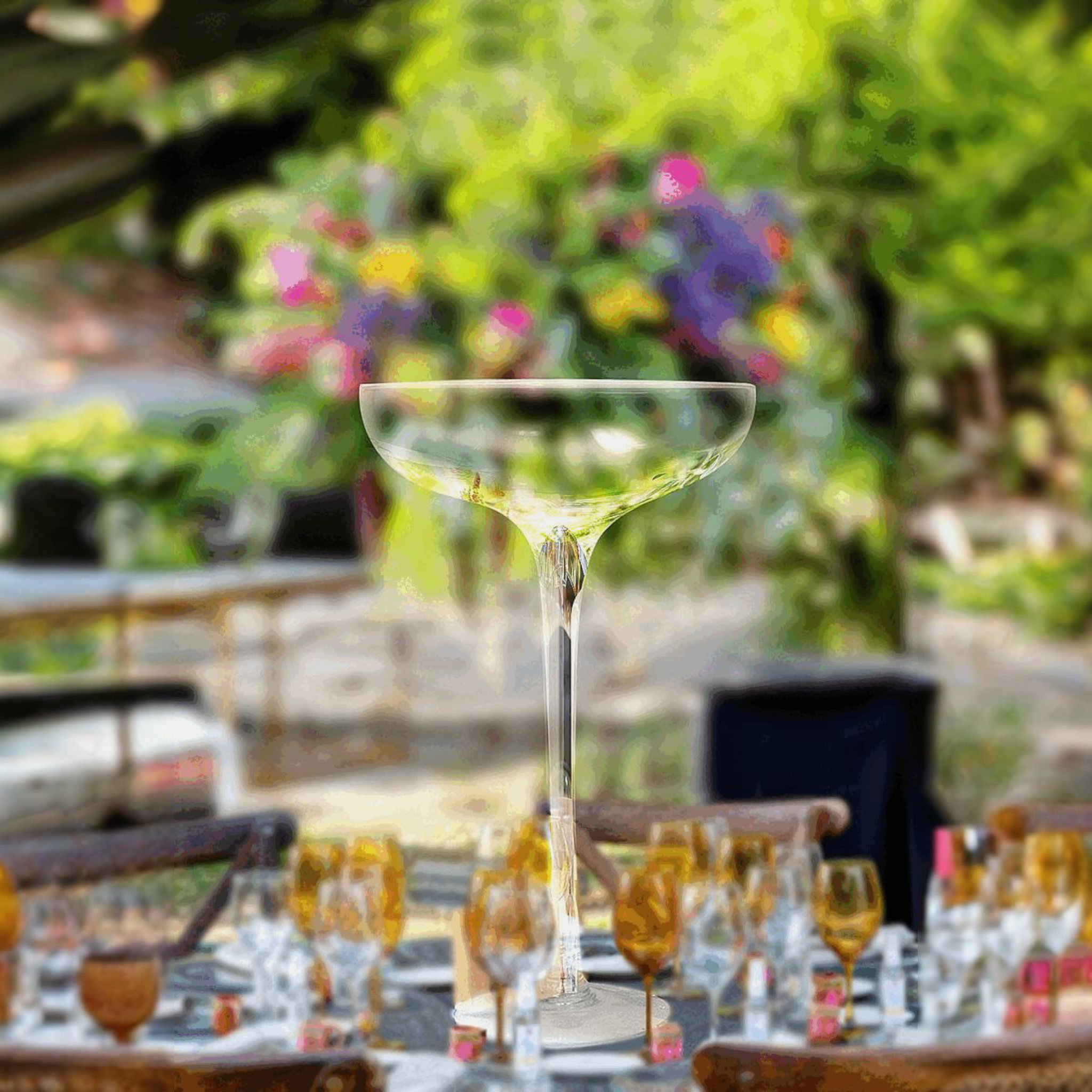 Luxury Champagne Saucer Glass Vase