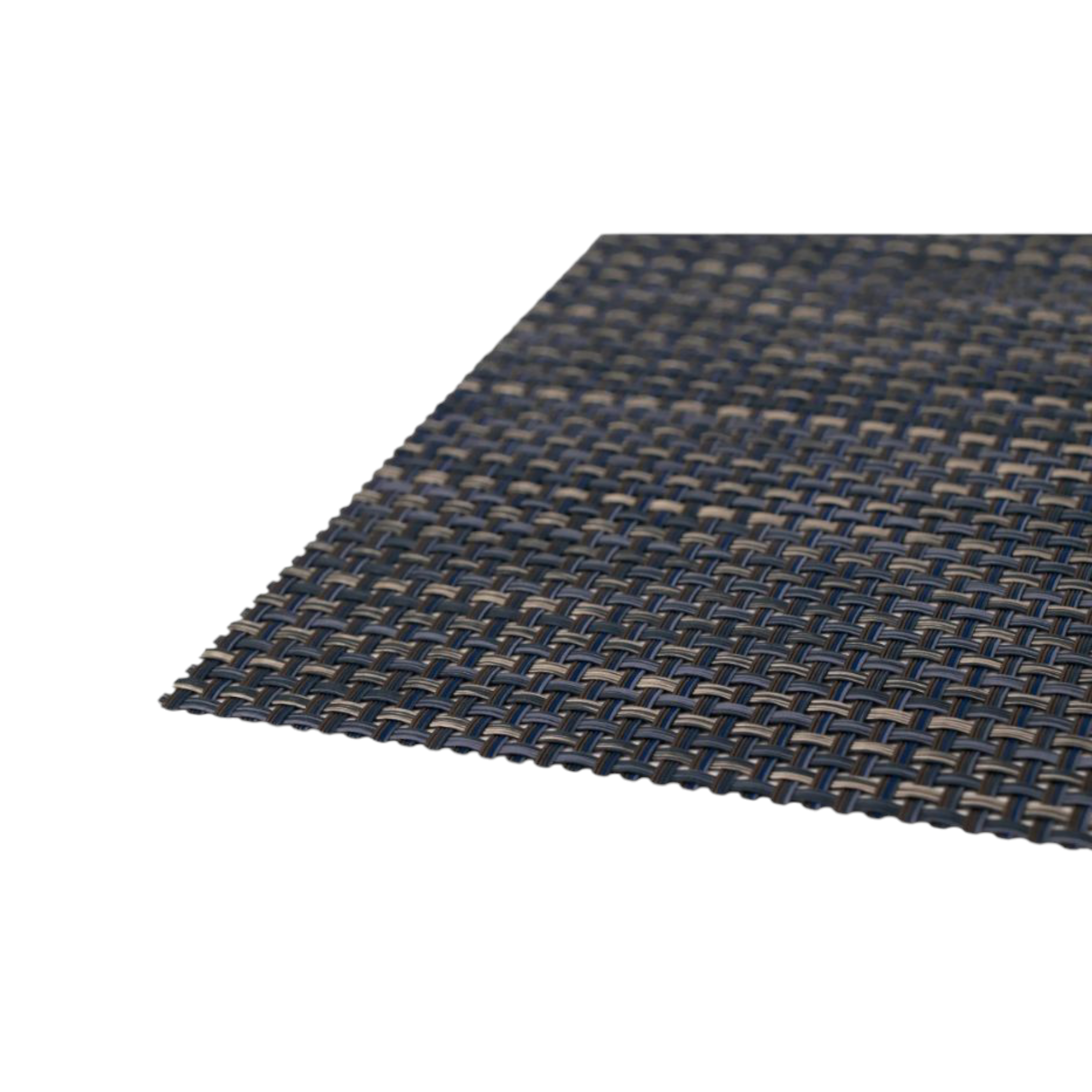 Regent Place Mats Woven Blue/Grey PVC 4pack