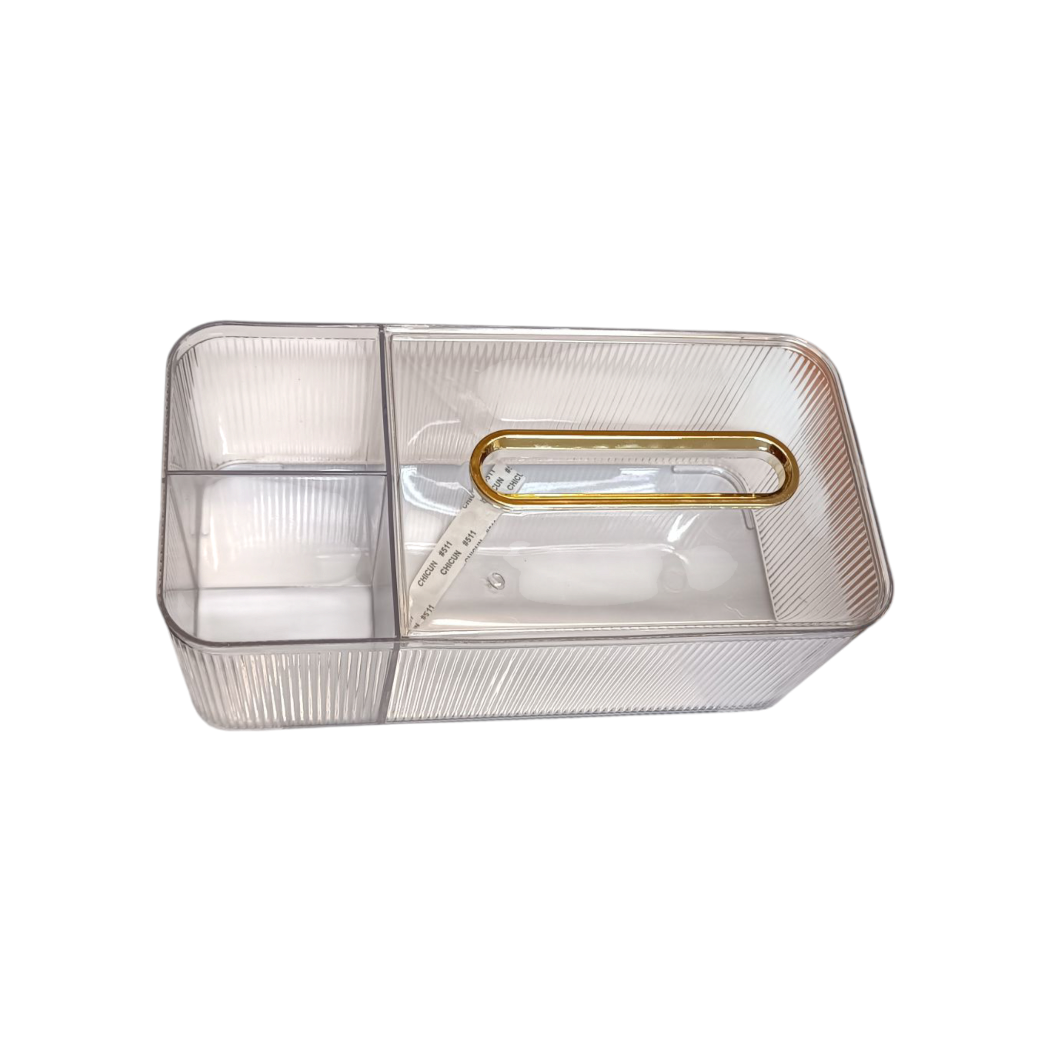 Acrylic Tissue Box Dispenser & Storage Organizer 22x13x10cm