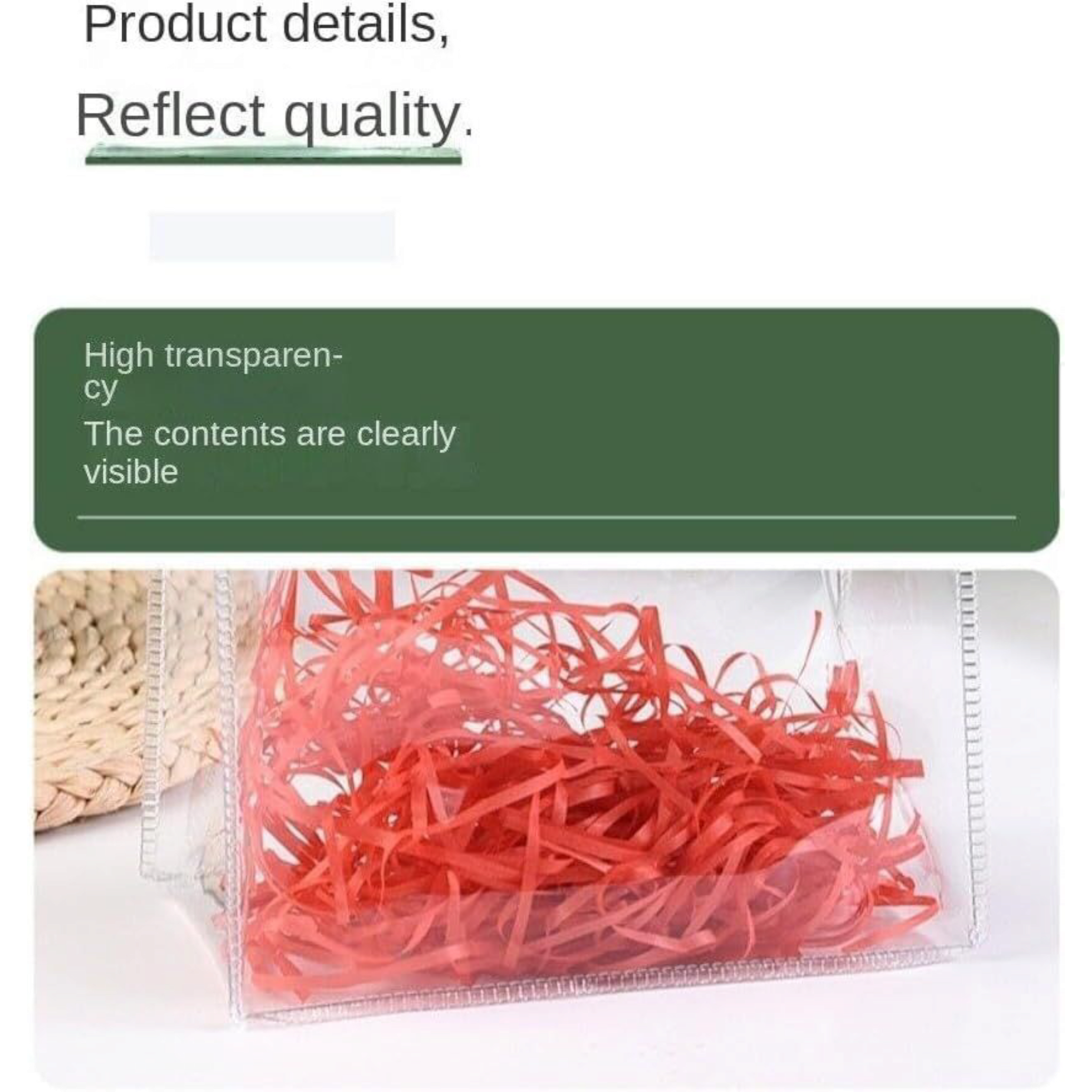 PVC Gift Bags with Round Handle