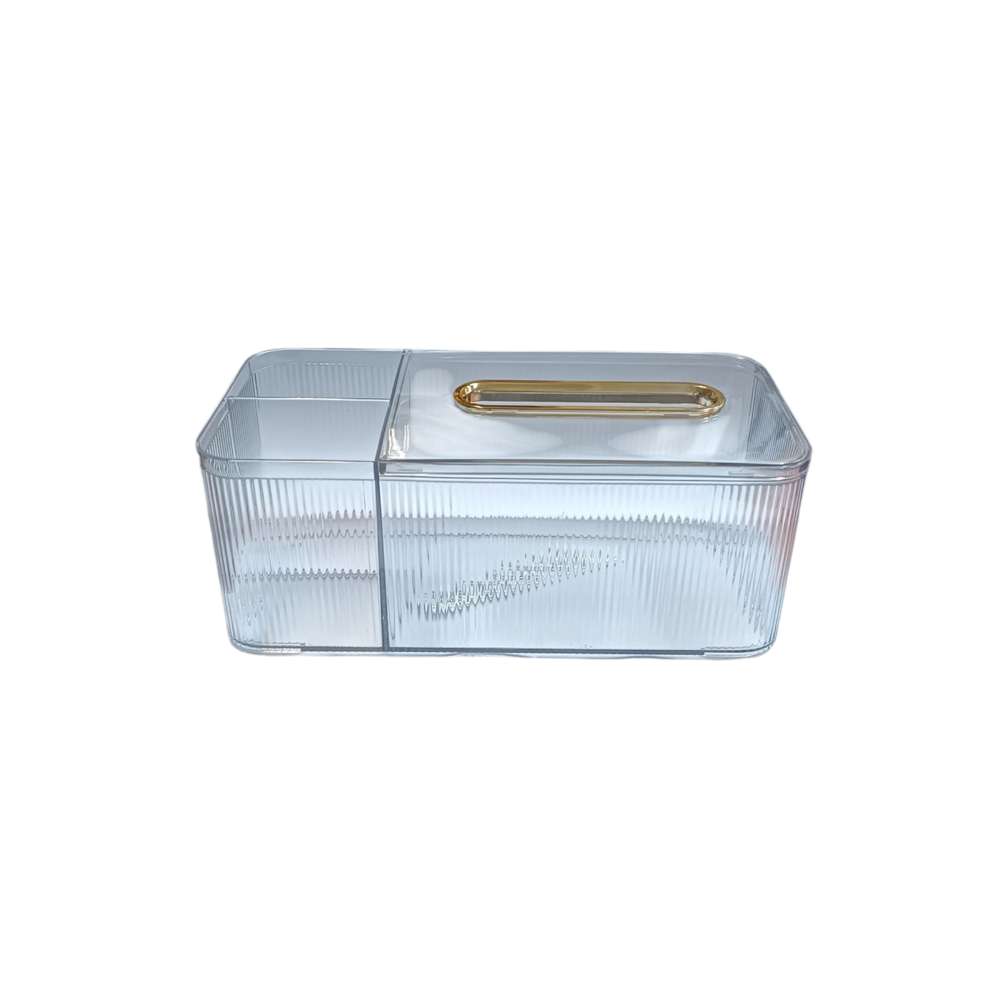 Acrylic Tissue Box Dispenser & Storage Organizer 22x13x10cm