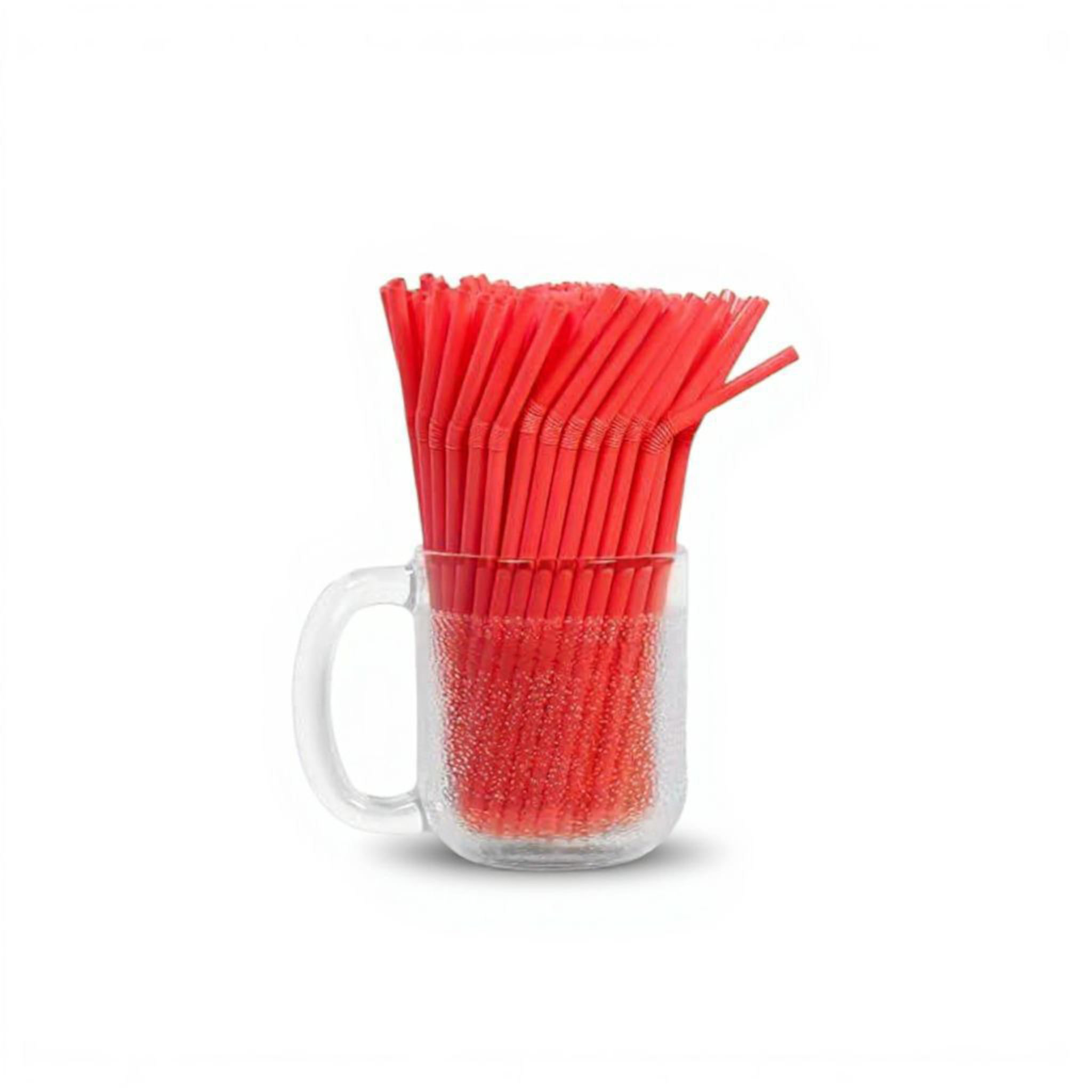 Flexible Bendy Straws Plastic 5mm 100pack