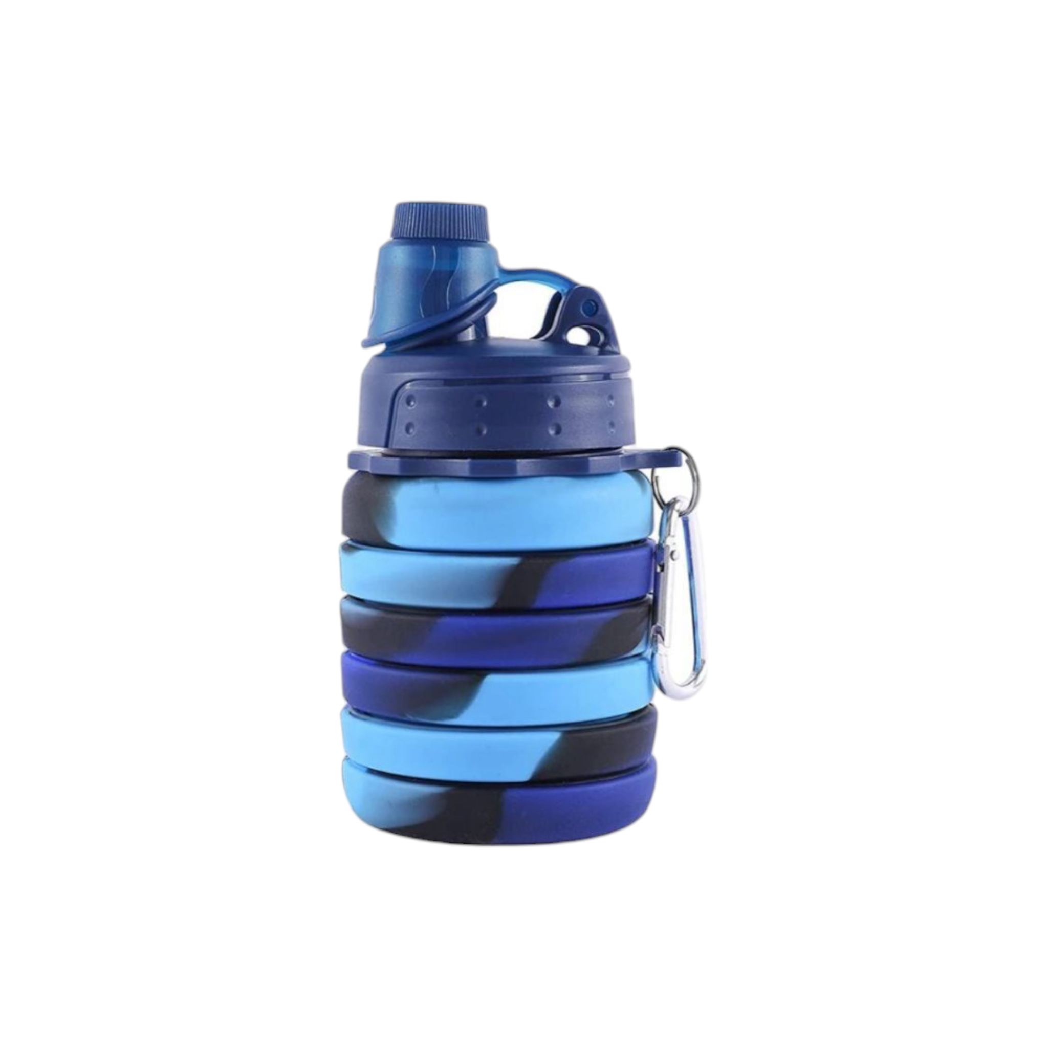 Silicone Collapsible Adjustable Water Drinking Bottle 13.5x7cm