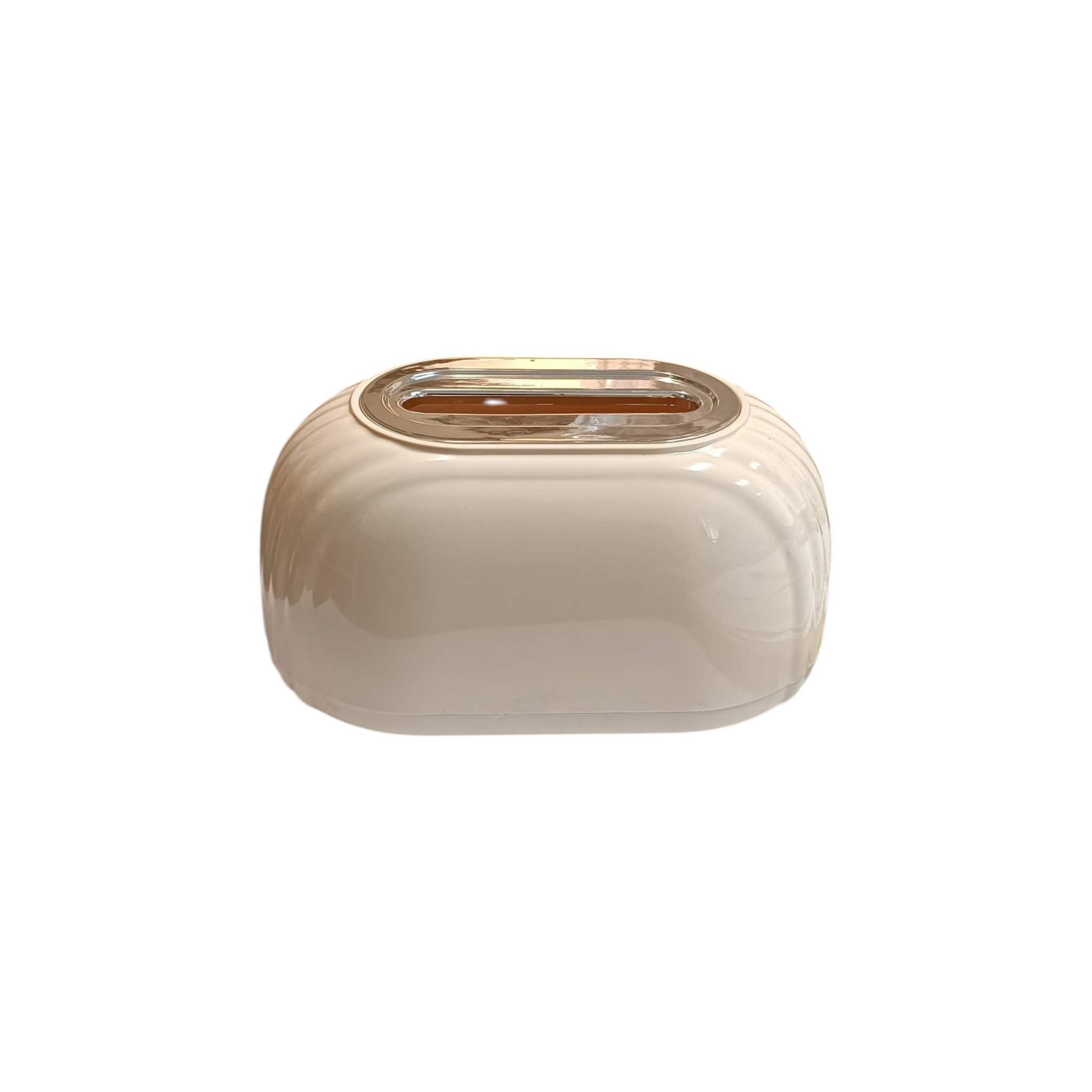 Acrylic Tissue Box Dispenser & Storage Organizer 22x13x10cm Spring-Loaded