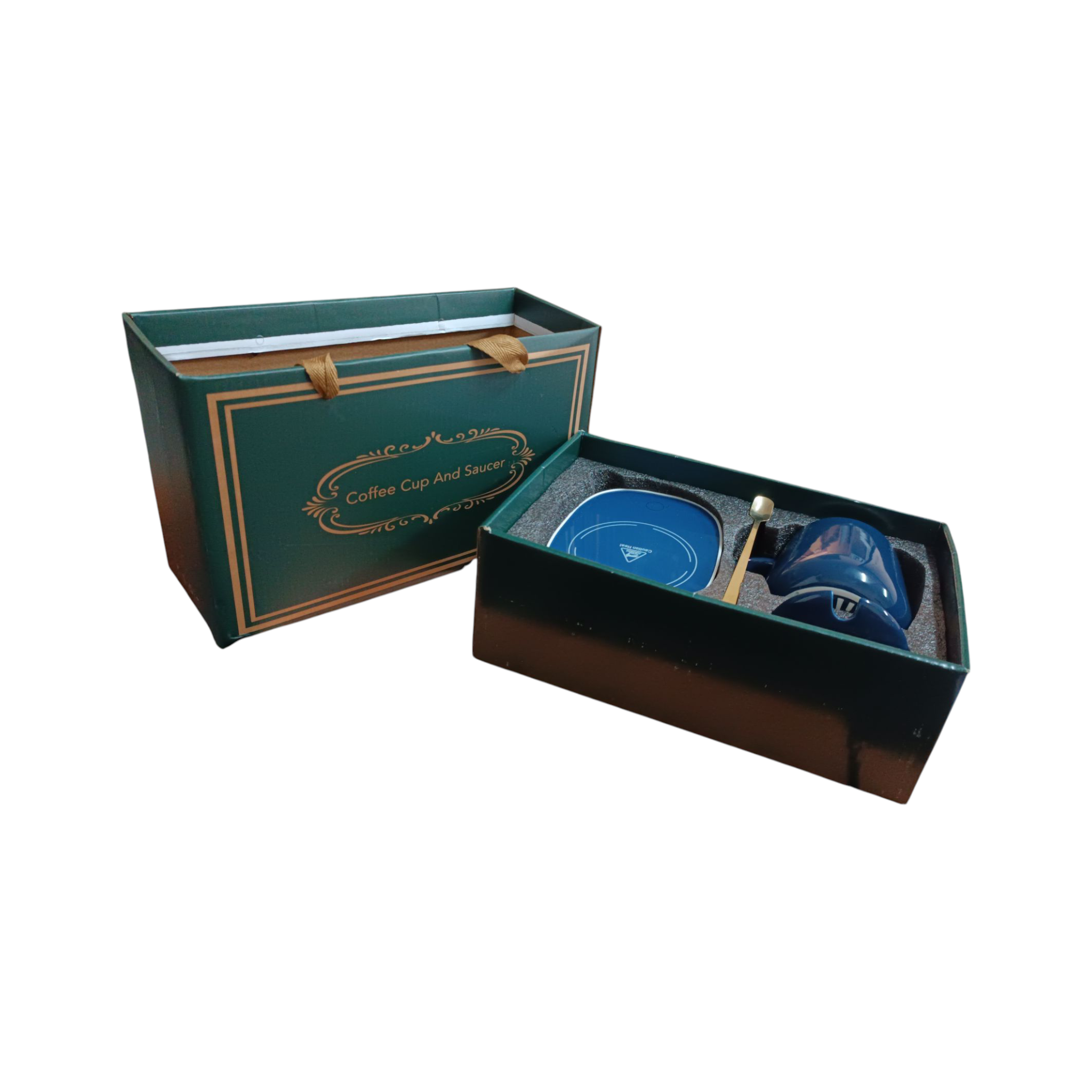 Smart Ceramic Thermostatic Coffee with lid and Spoon Gift Set Dad