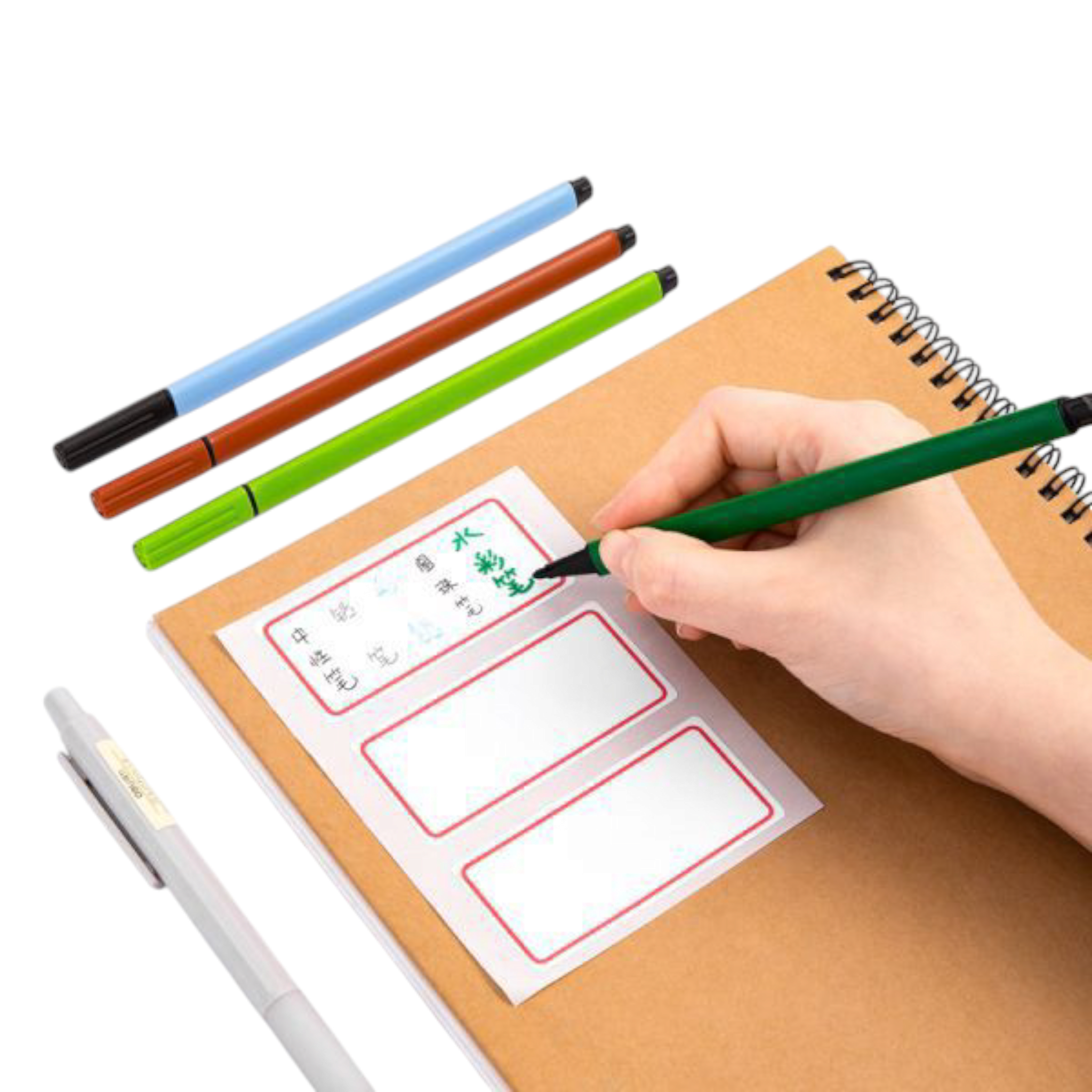 Deli Autohension Sticker 25x52mm 34x73mm White