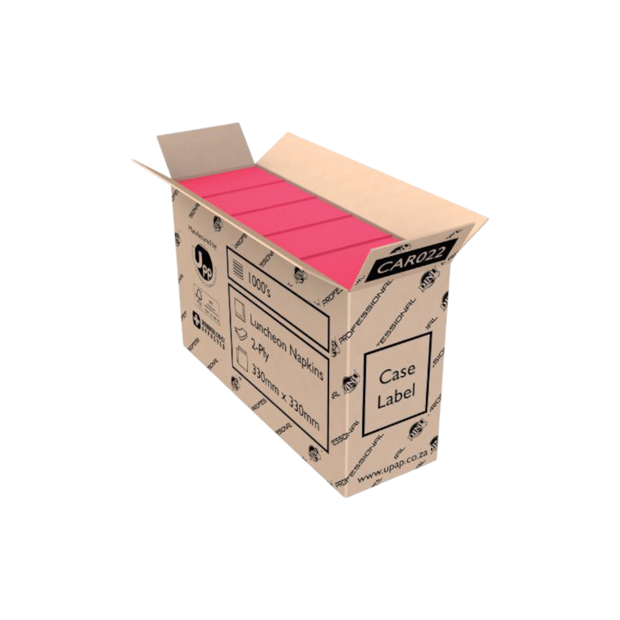 Dinu Professional Napkin Serviettes Square 2ply 330x33xmm  1000s