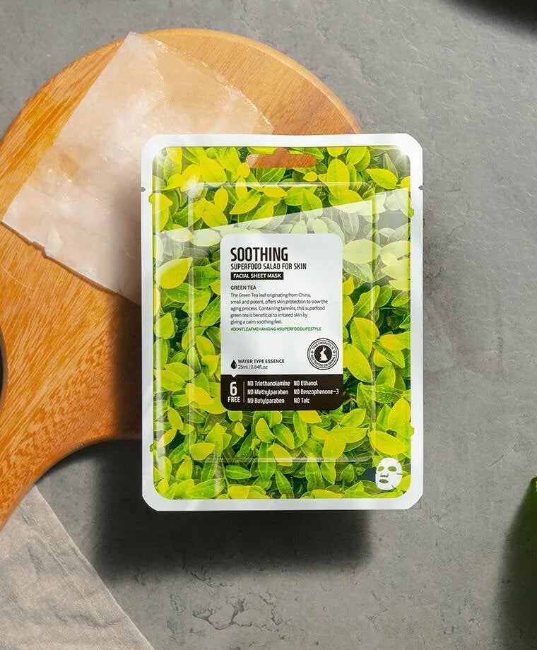 Farmskin Superfood Green Tea Soothing Sheet Face Mask