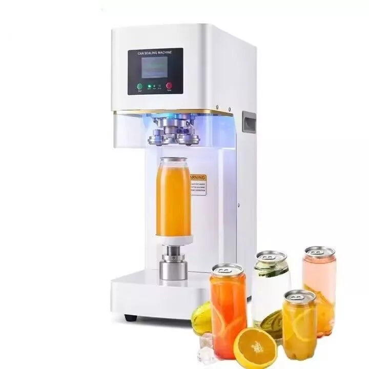 Automatic Can Sealing Machine Non Rotary - for Food Grade Plastic Drinking Clear Can Bottle