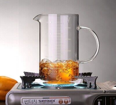 Borisilicate 1L Measurment Jug with Glass Lid GL1940