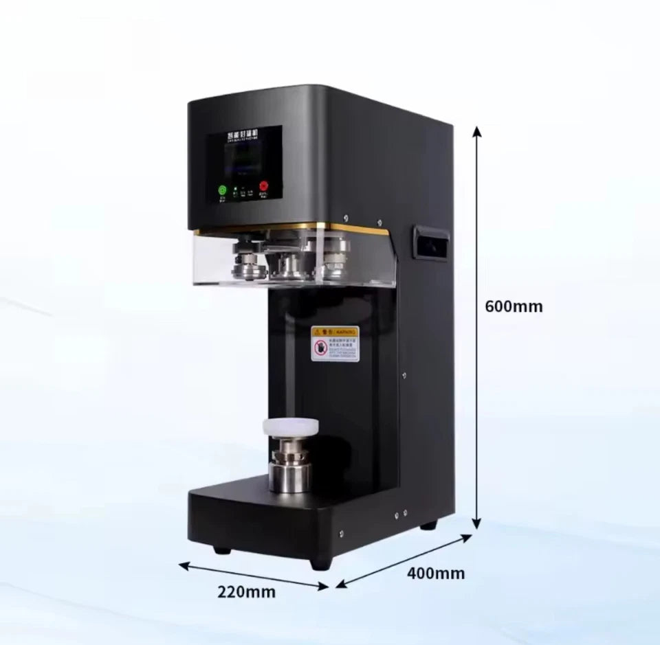 Automatic Can Sealing Machine Non Rotary - for Food Grade Plastic Drinking Clear Can Bottle